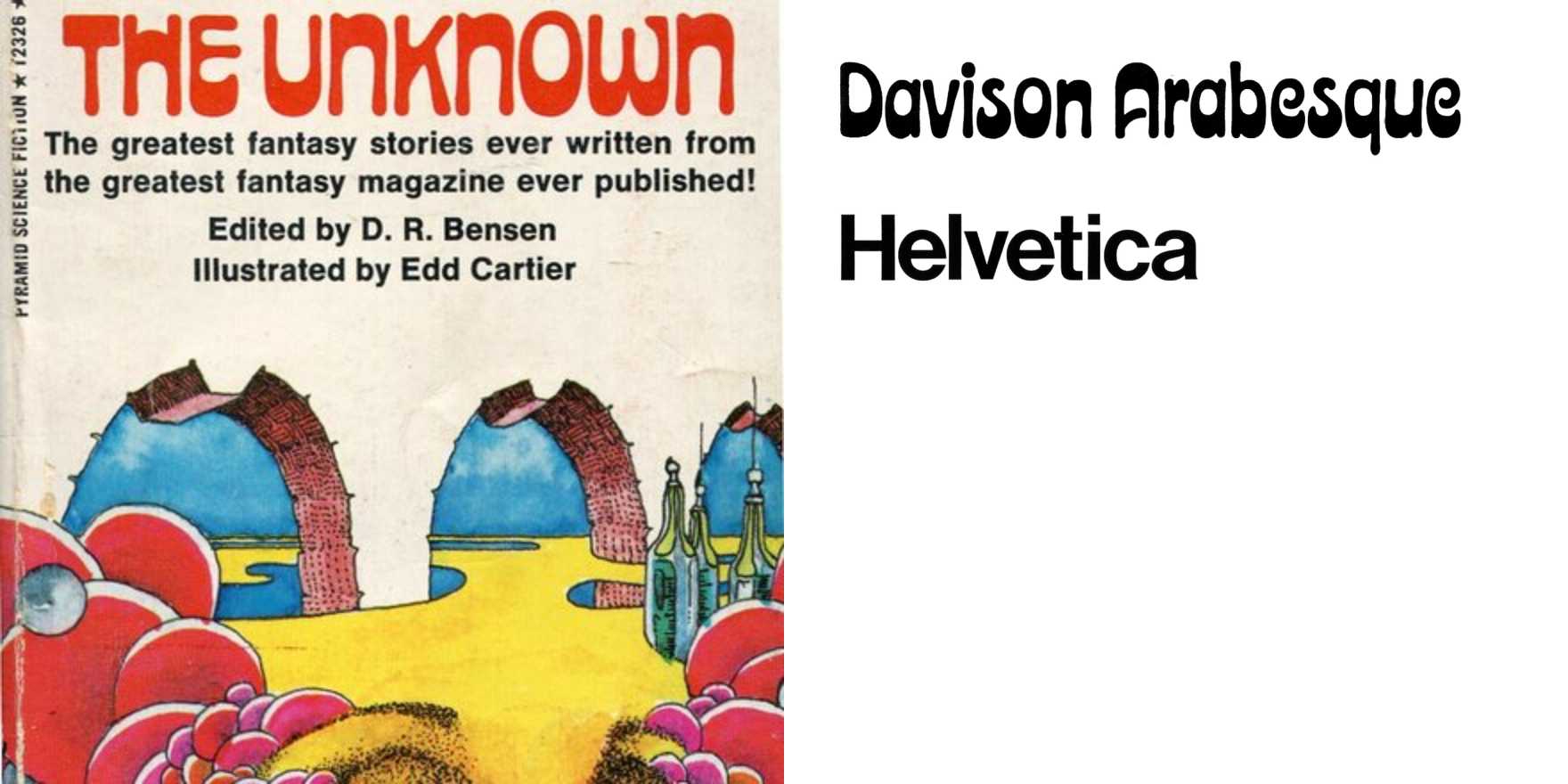 Isaac Asimov Introduces the Unknown (Pyramid) - Fonts In Use