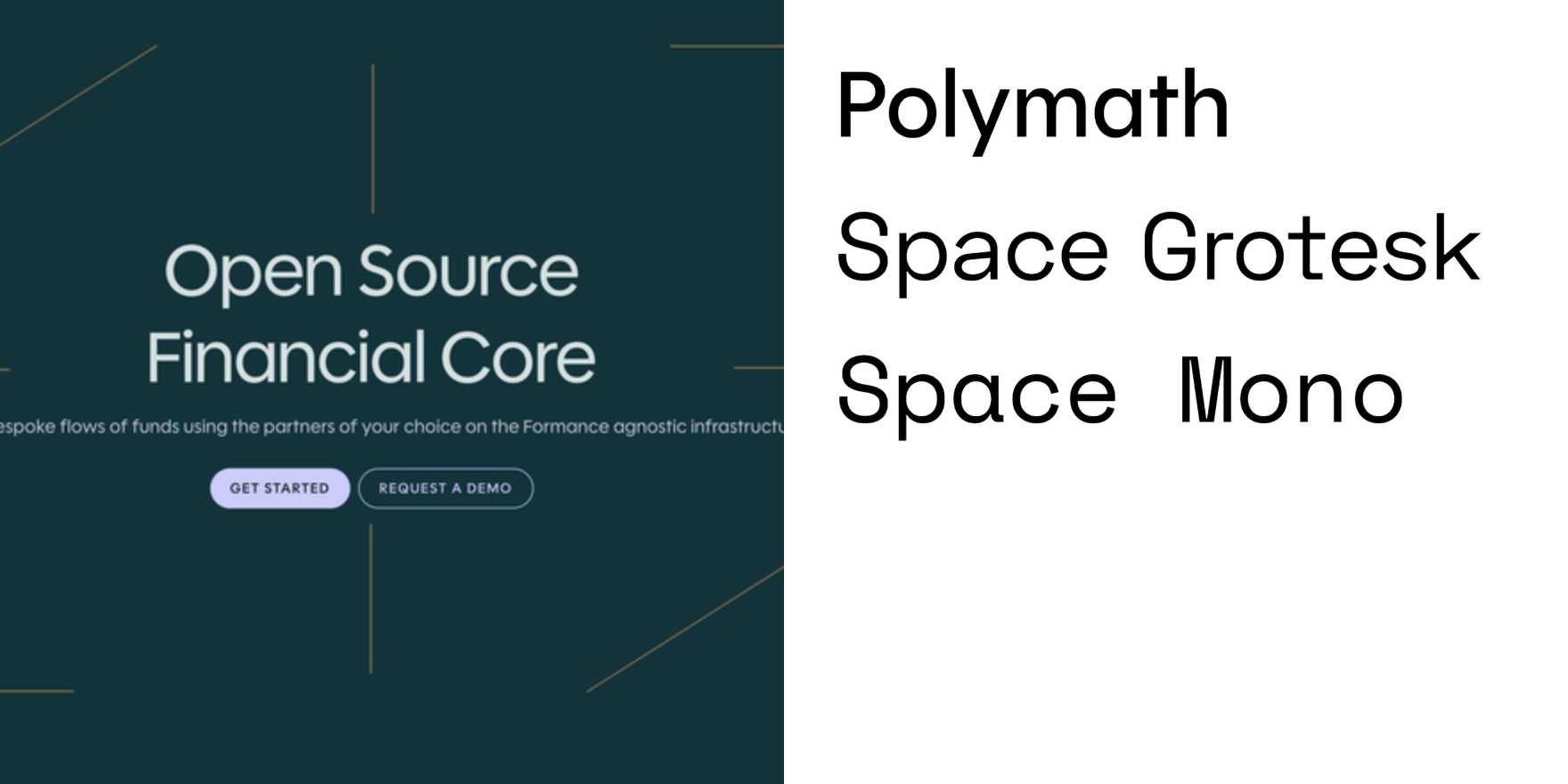 Formance - Fonts In Use