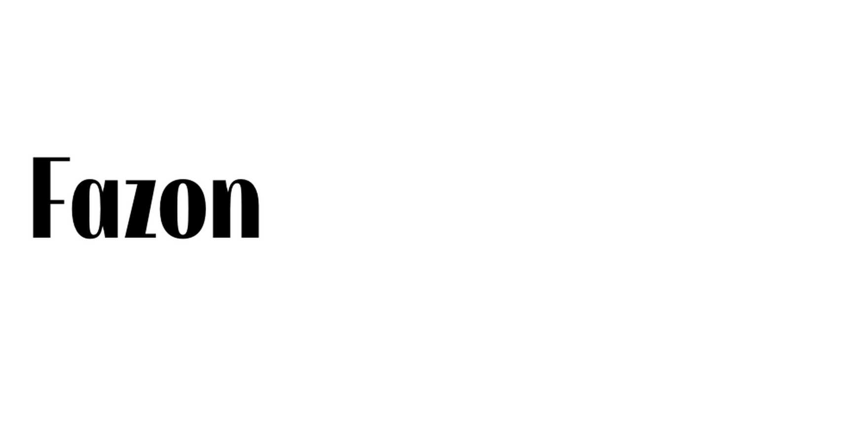 Fazon in use - Fonts In Use