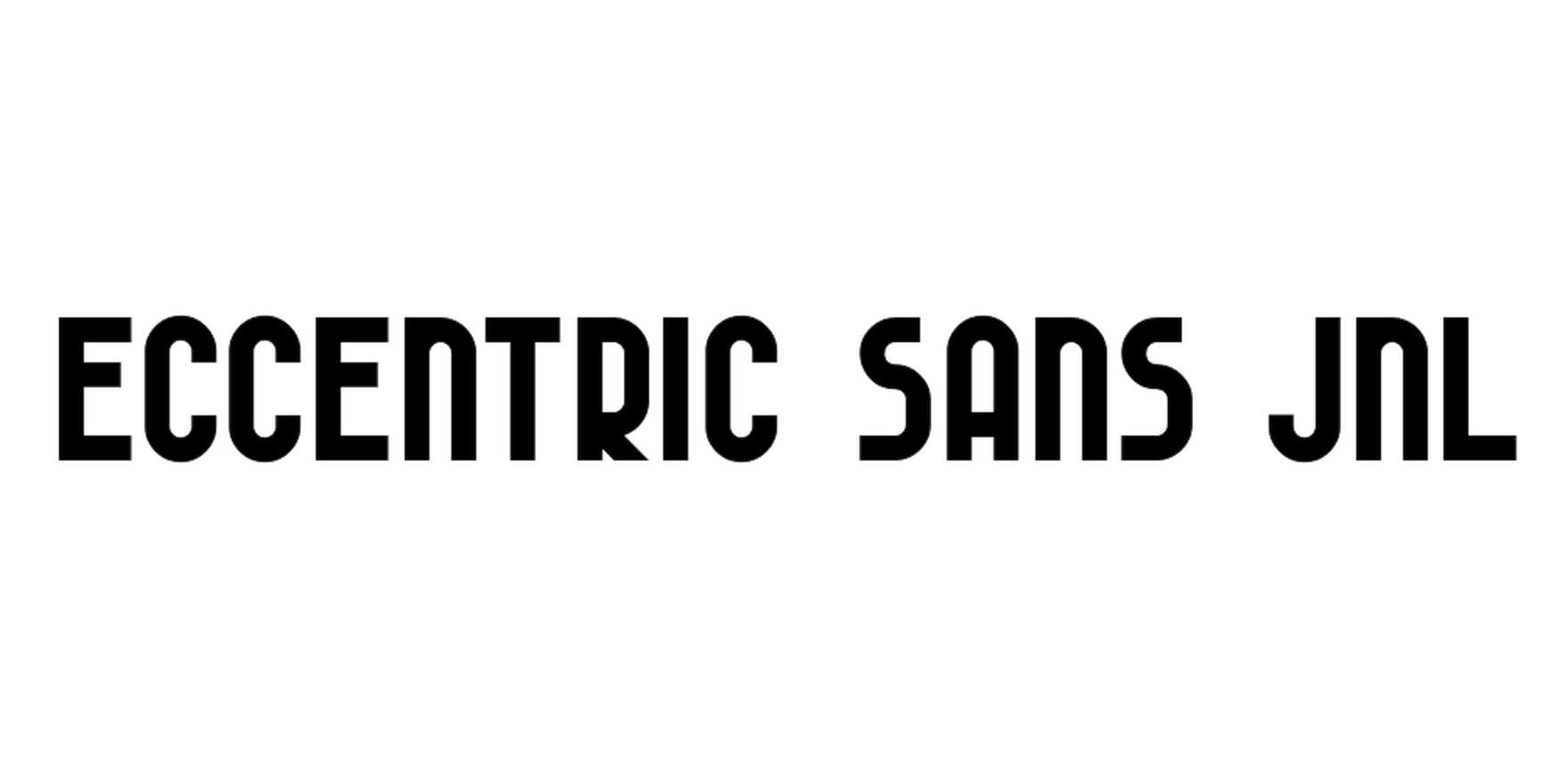 Eccentric Sans JNL in use - Fonts In Use, image size:1760x880