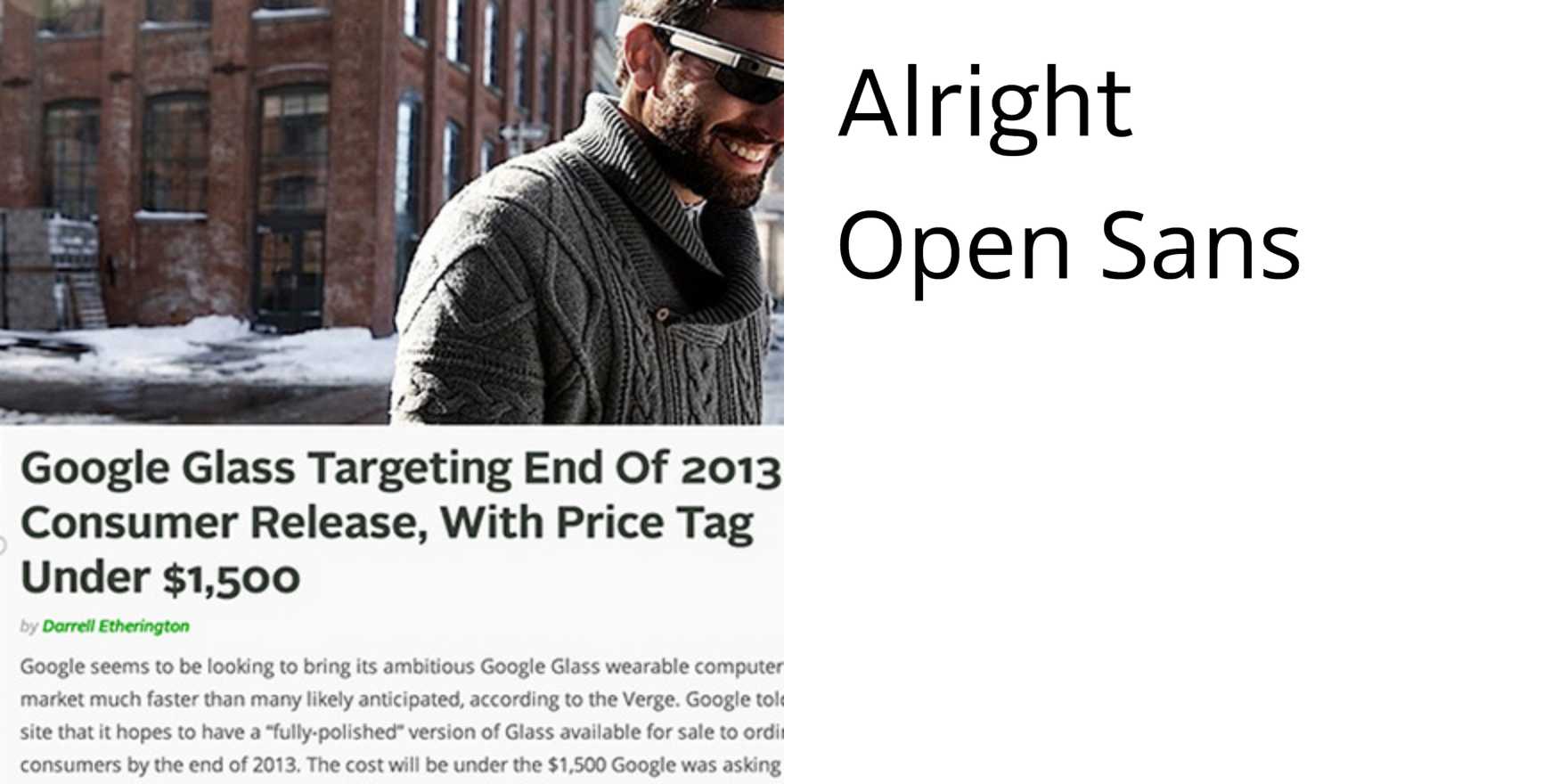 TechCrunch - Fonts In Use