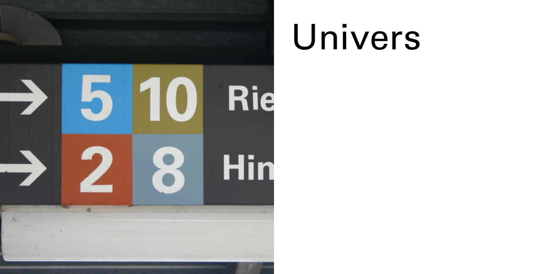 St. Gallen tram signs - Fonts In Use