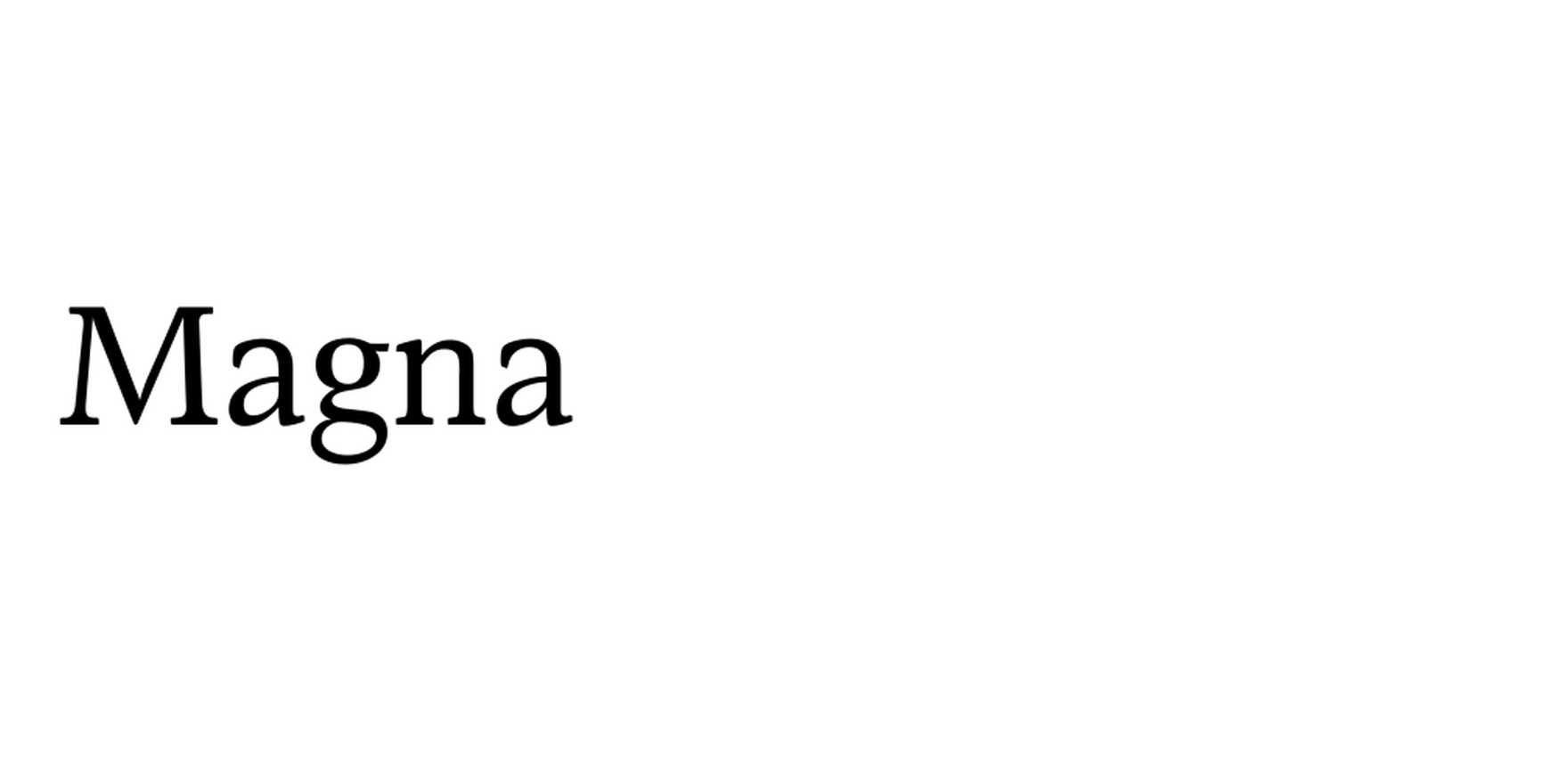 Magna in use - Fonts In Use