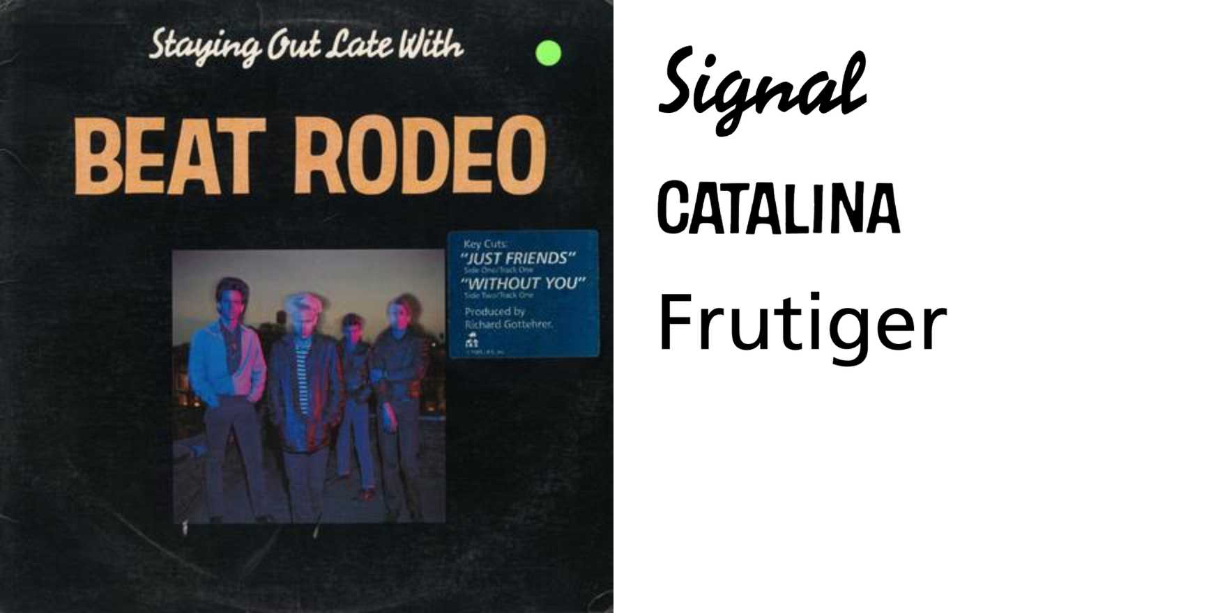 Beat Rodeo – Staying Out Late With album art - Fonts In Use