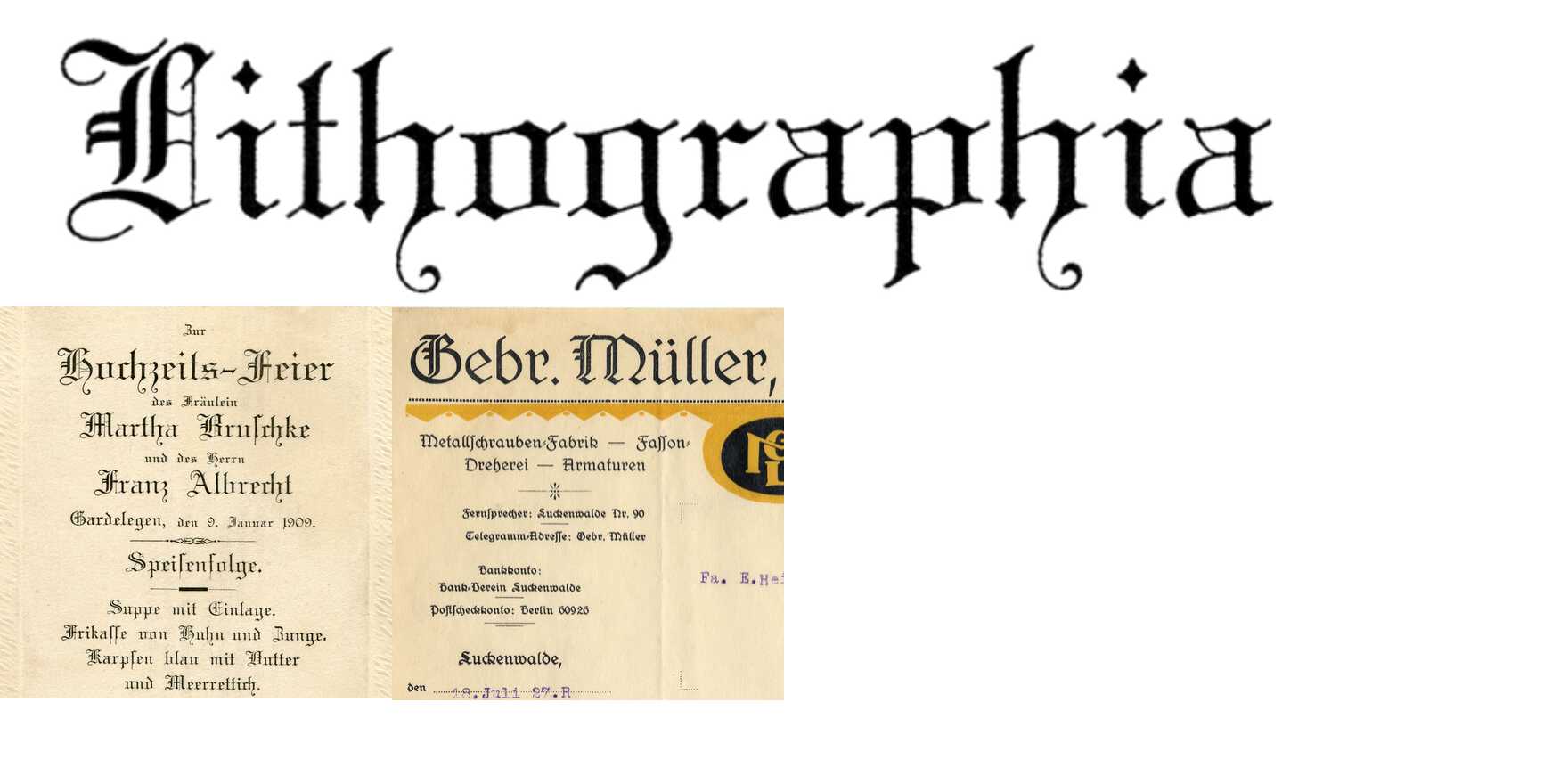 Lithographia (Klinkhardt) in use - Fonts In Use