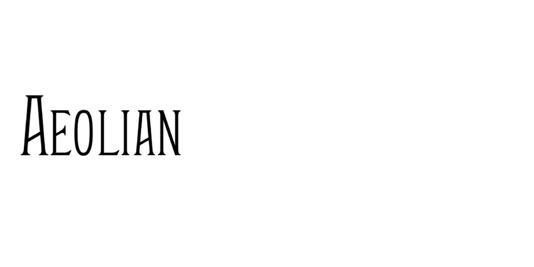 Aeolian in use - Fonts In Use
