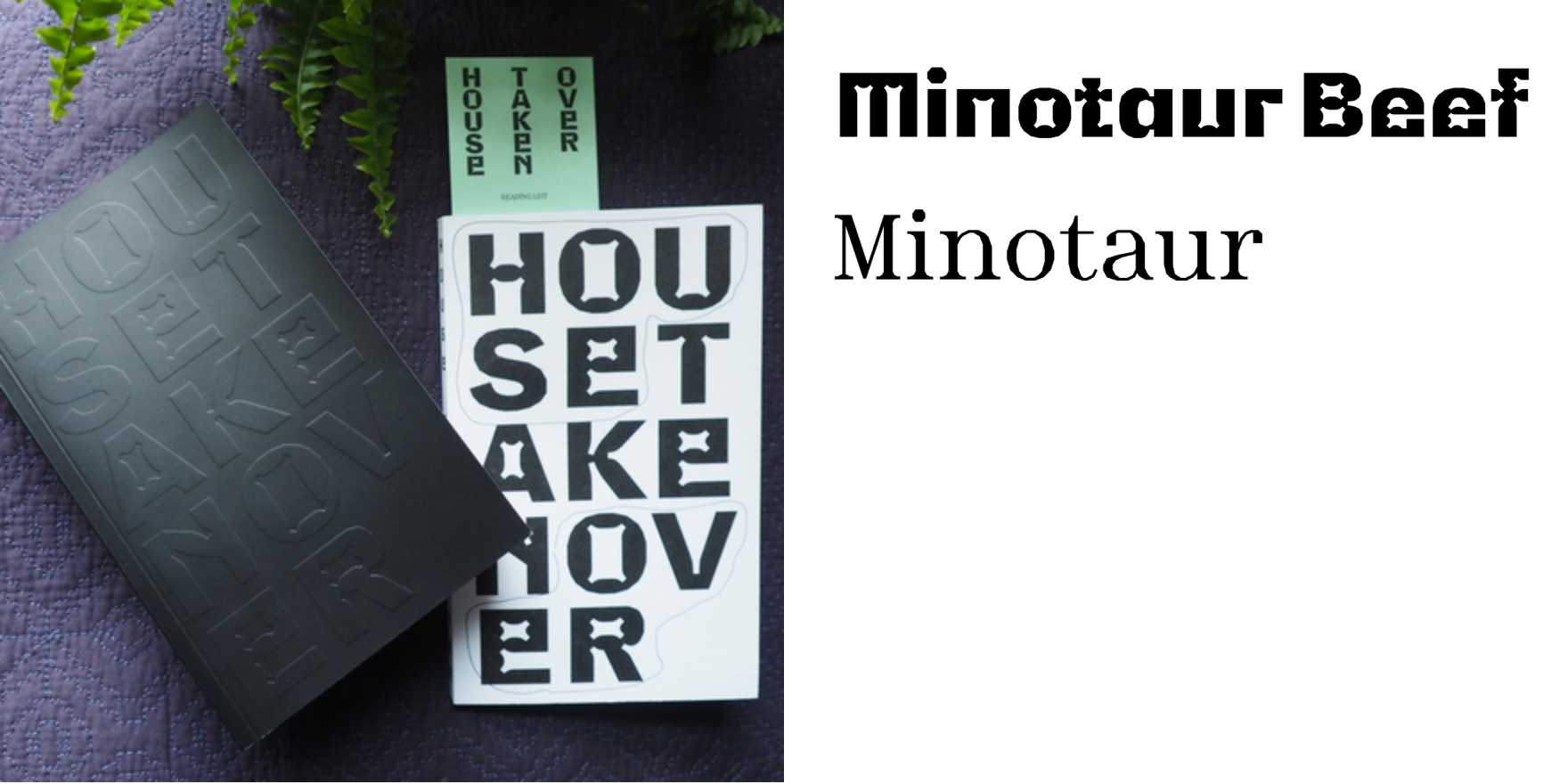 House Taken Over - Fonts In Use