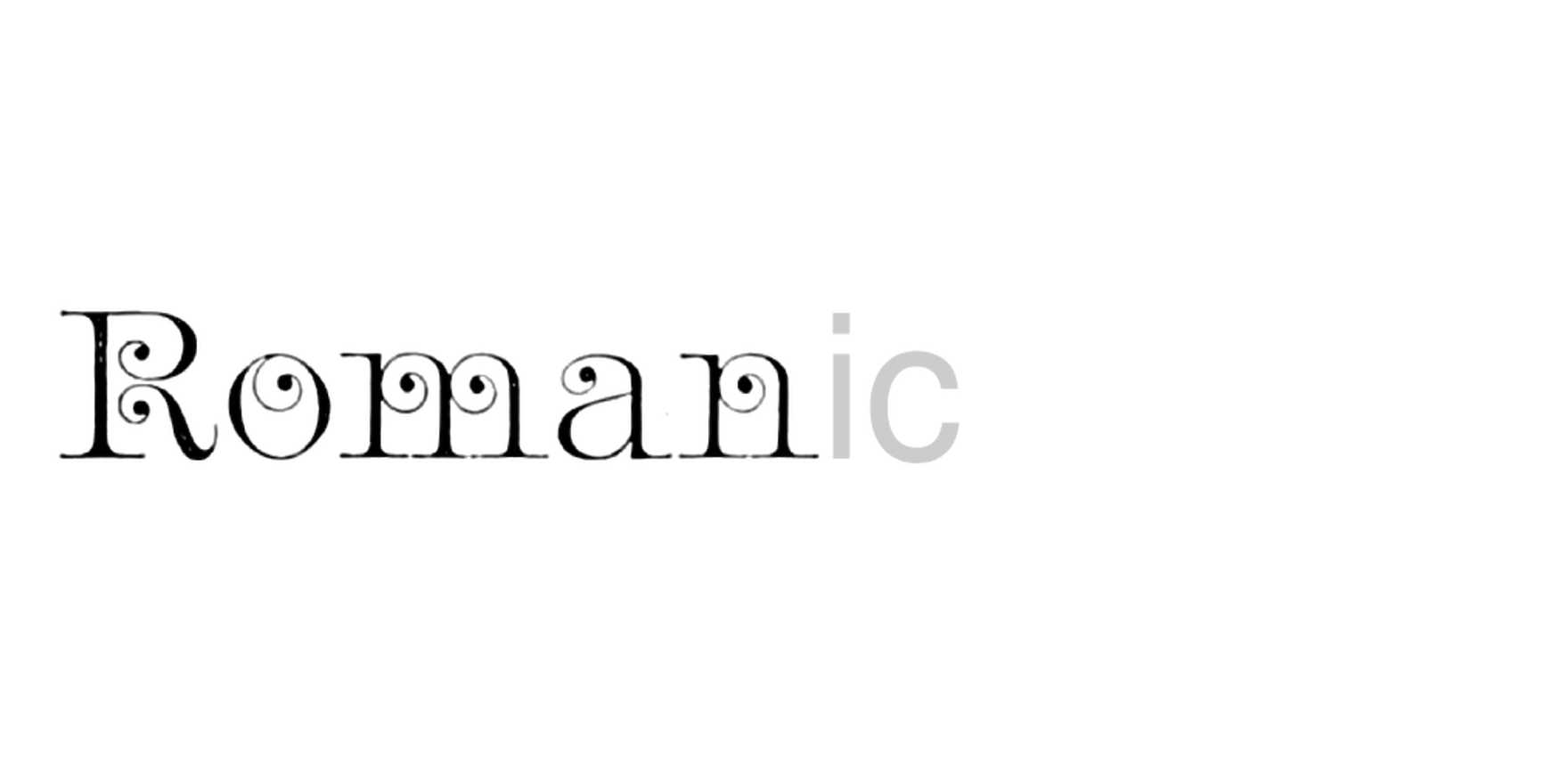 Romanic in use - Fonts In Use