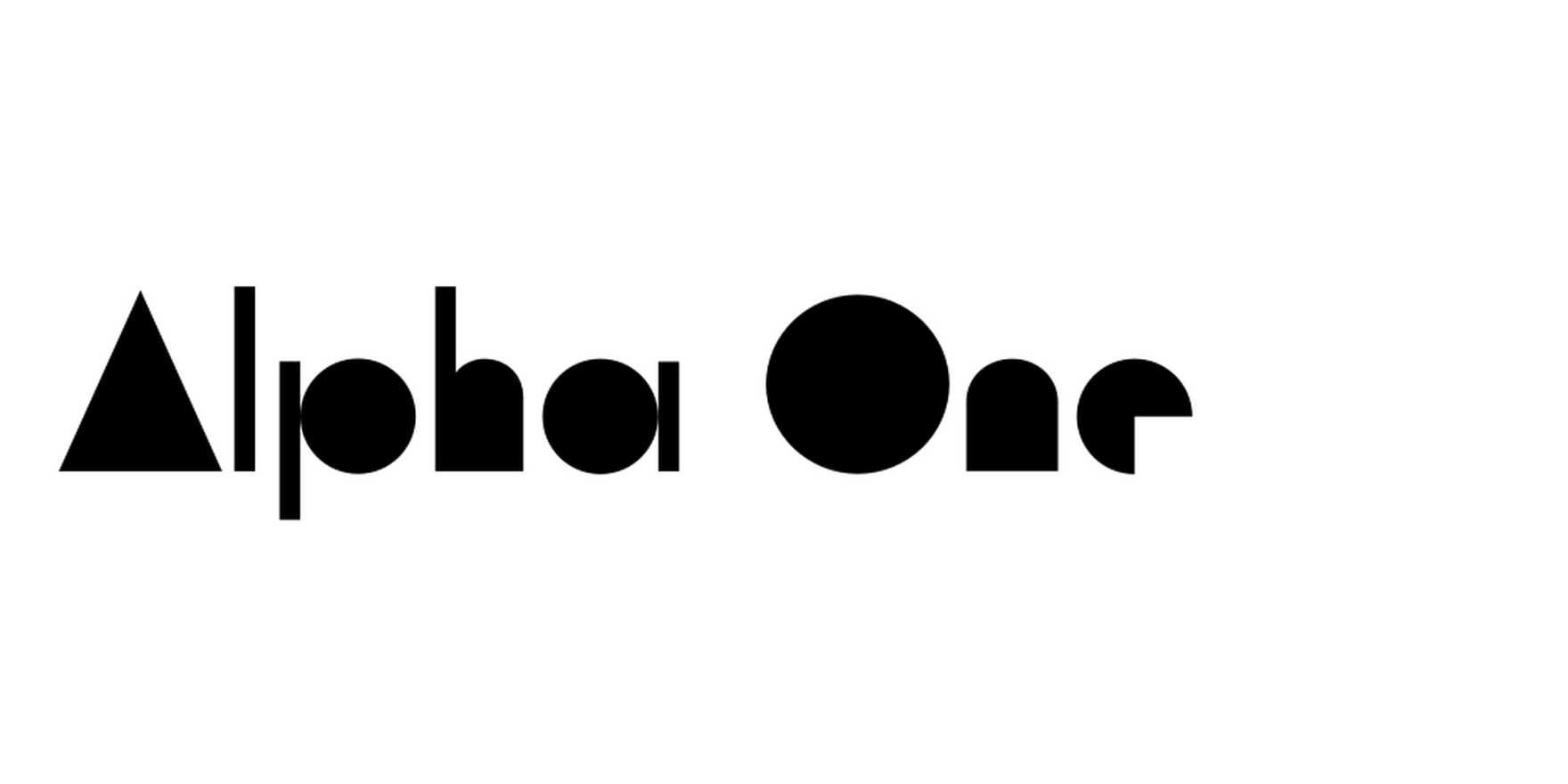 Alpha One in use - Fonts In Use