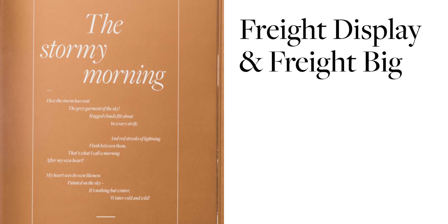 Winterreise Fonts In Use