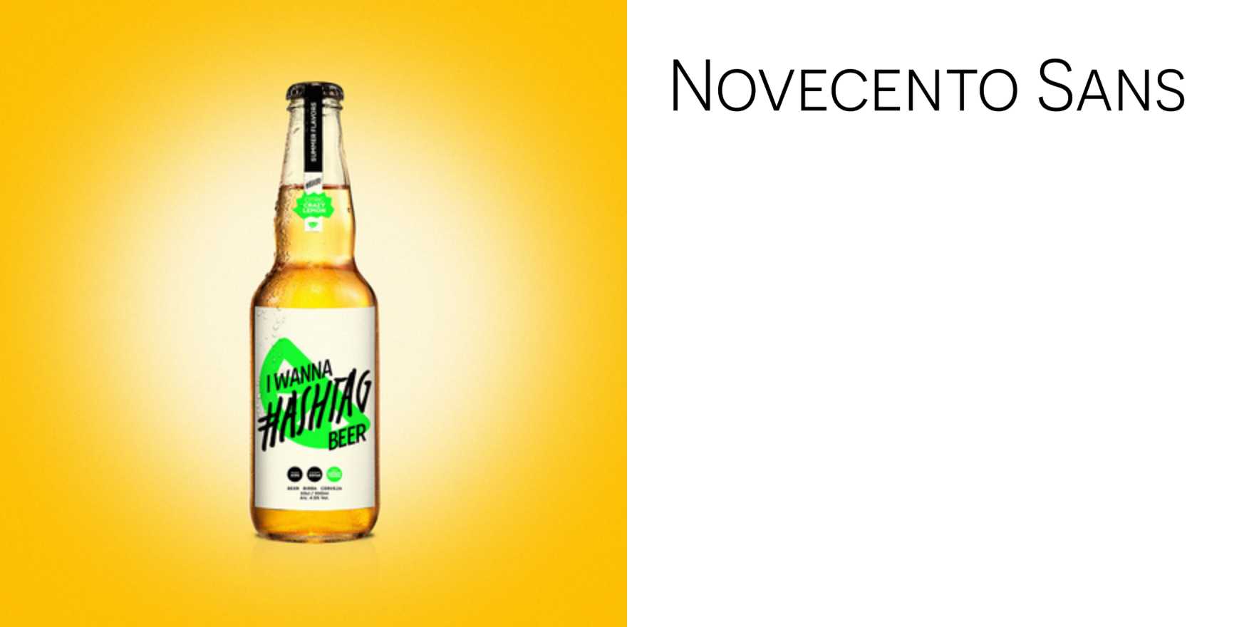 Hashtag Beer - Fonts In Use