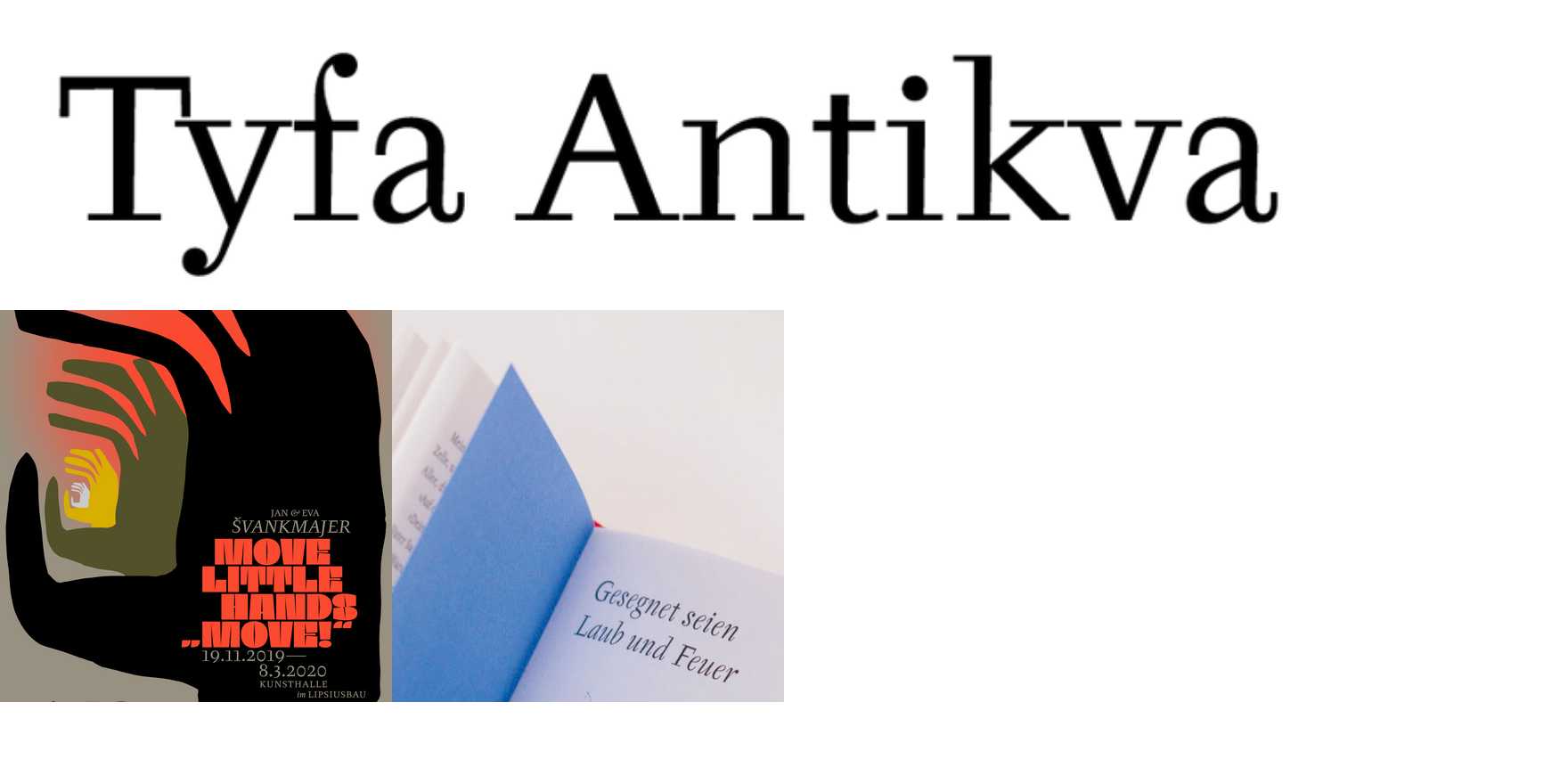 Tyfa Antikva in use - Fonts In Use