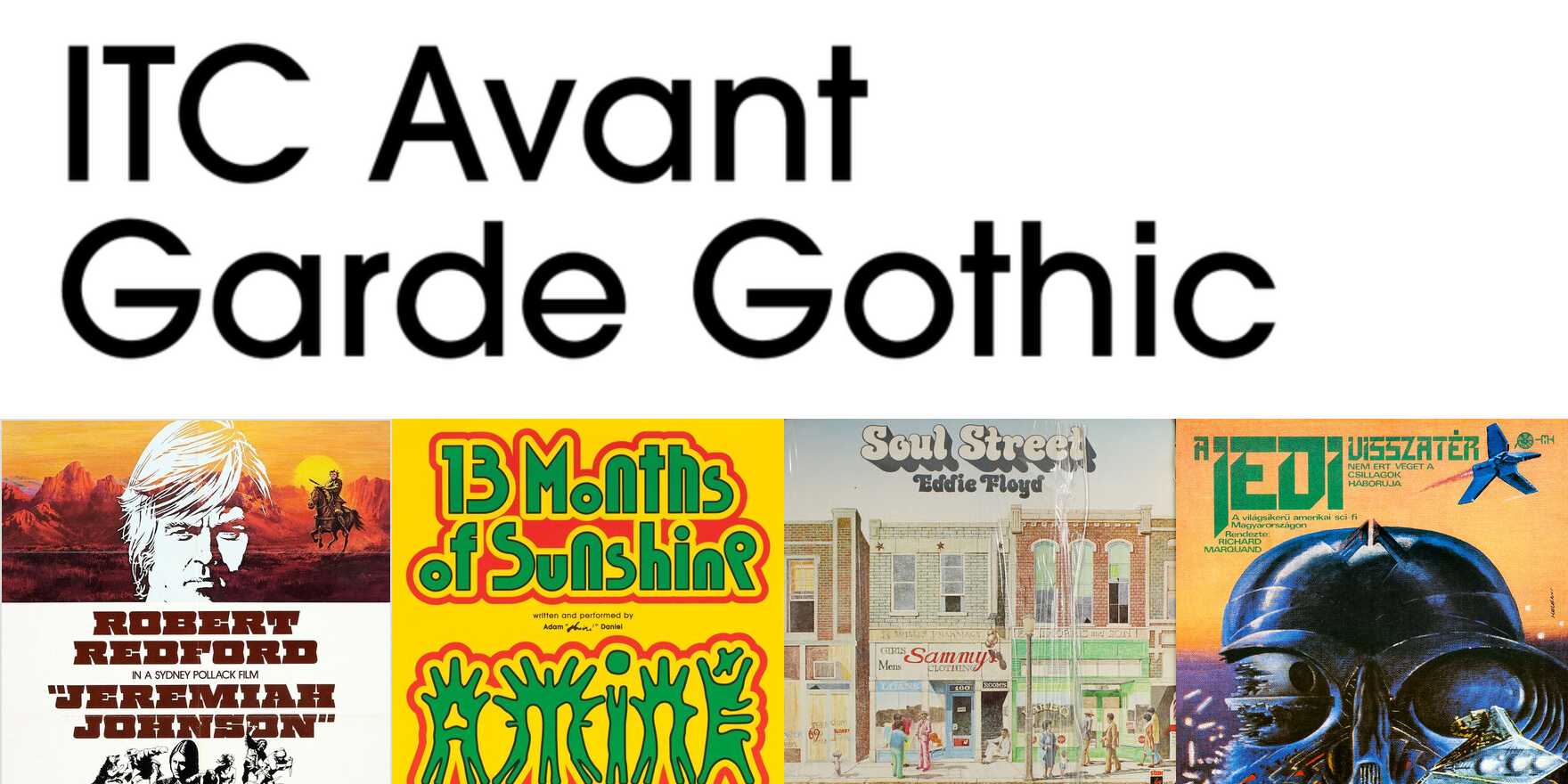 ITC Avant Garde Gothic in use Fonts In Use