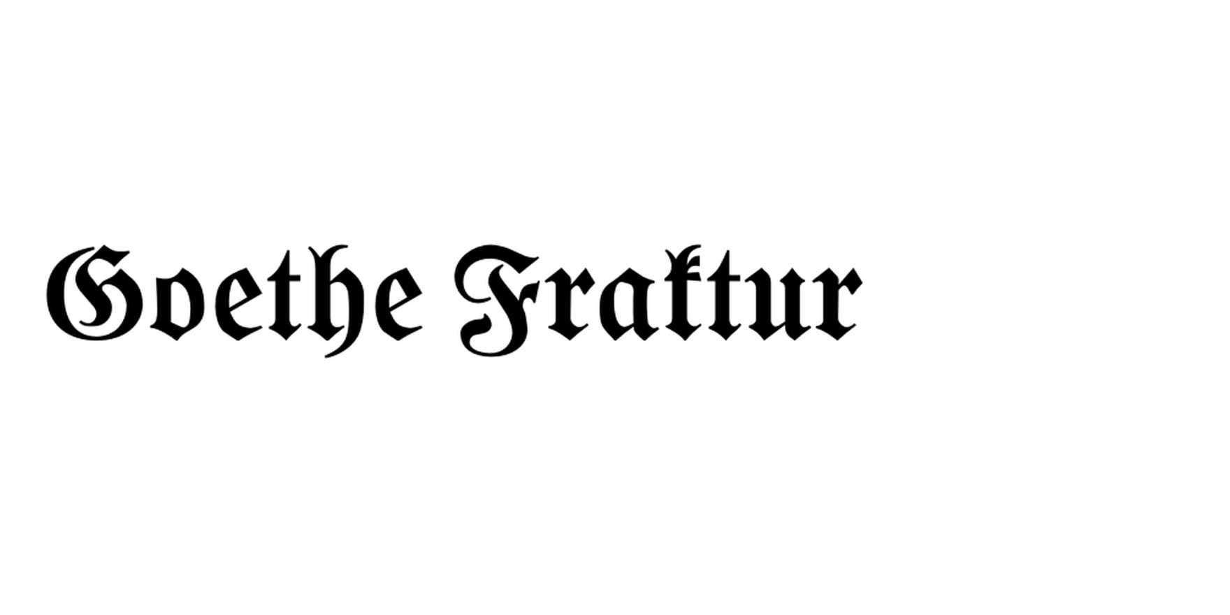 Goethe Fraktur in use - Fonts In Use