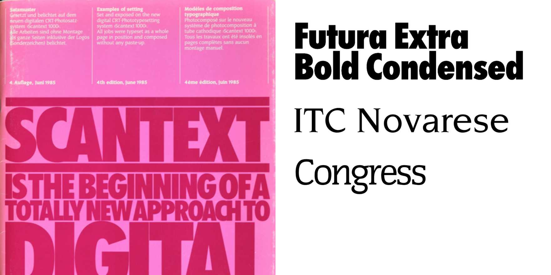 Scangraphic Scantext 1000 Documentation (1985) - Fonts In Use