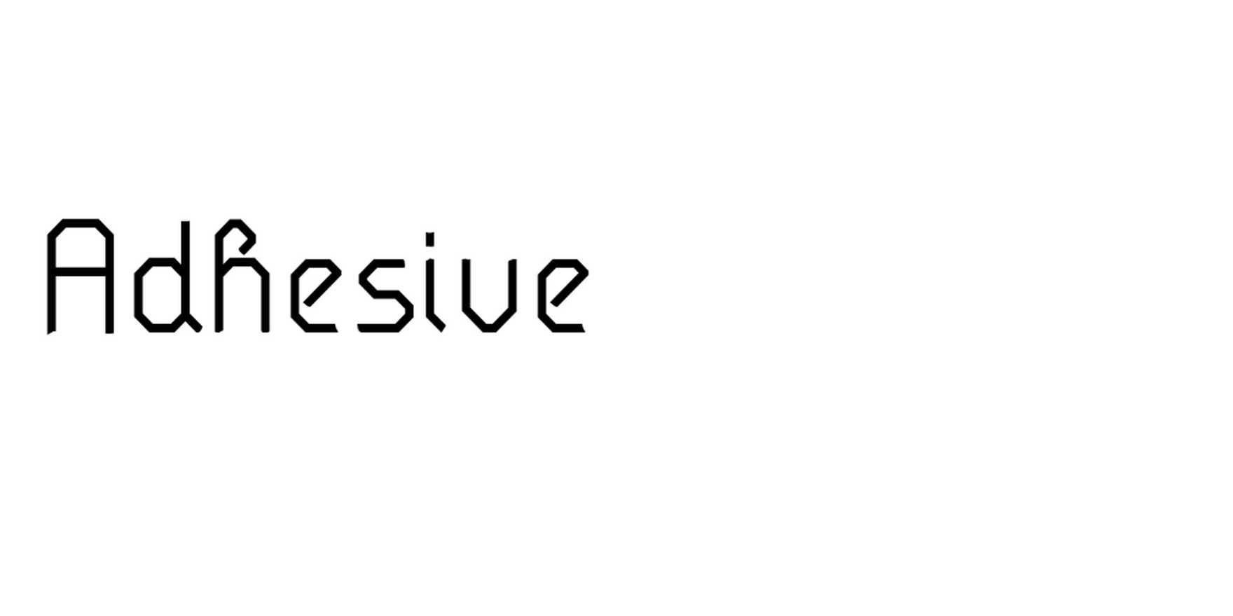 Adhesive in use - Fonts In Use