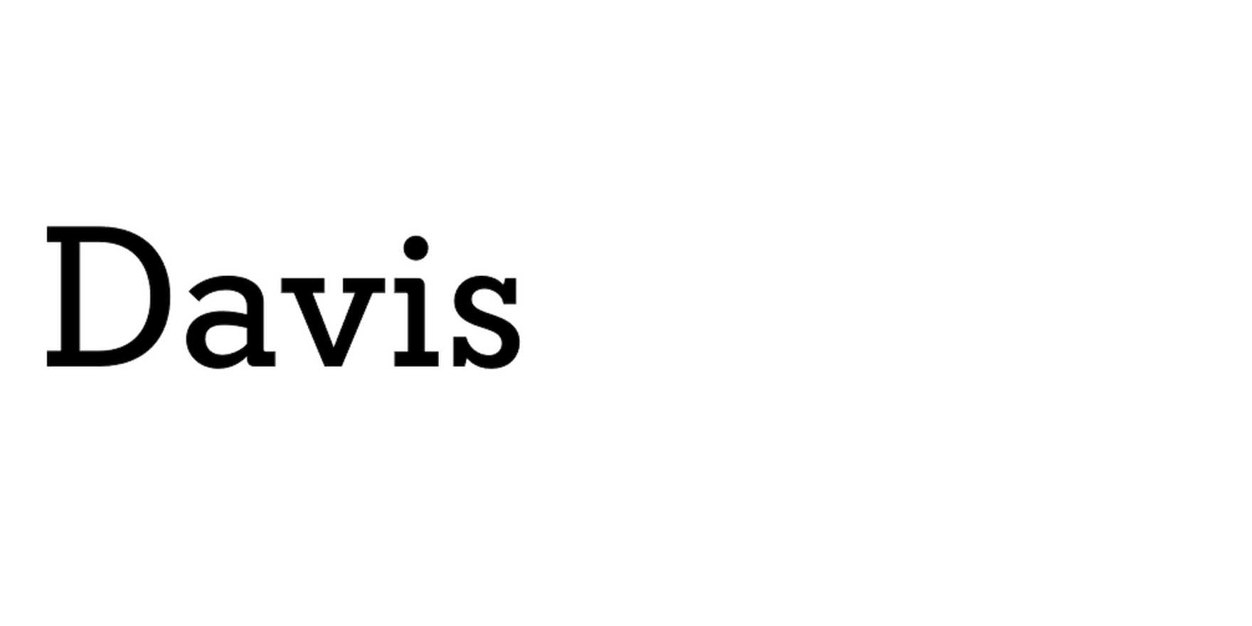 Davis in use - Fonts In Use