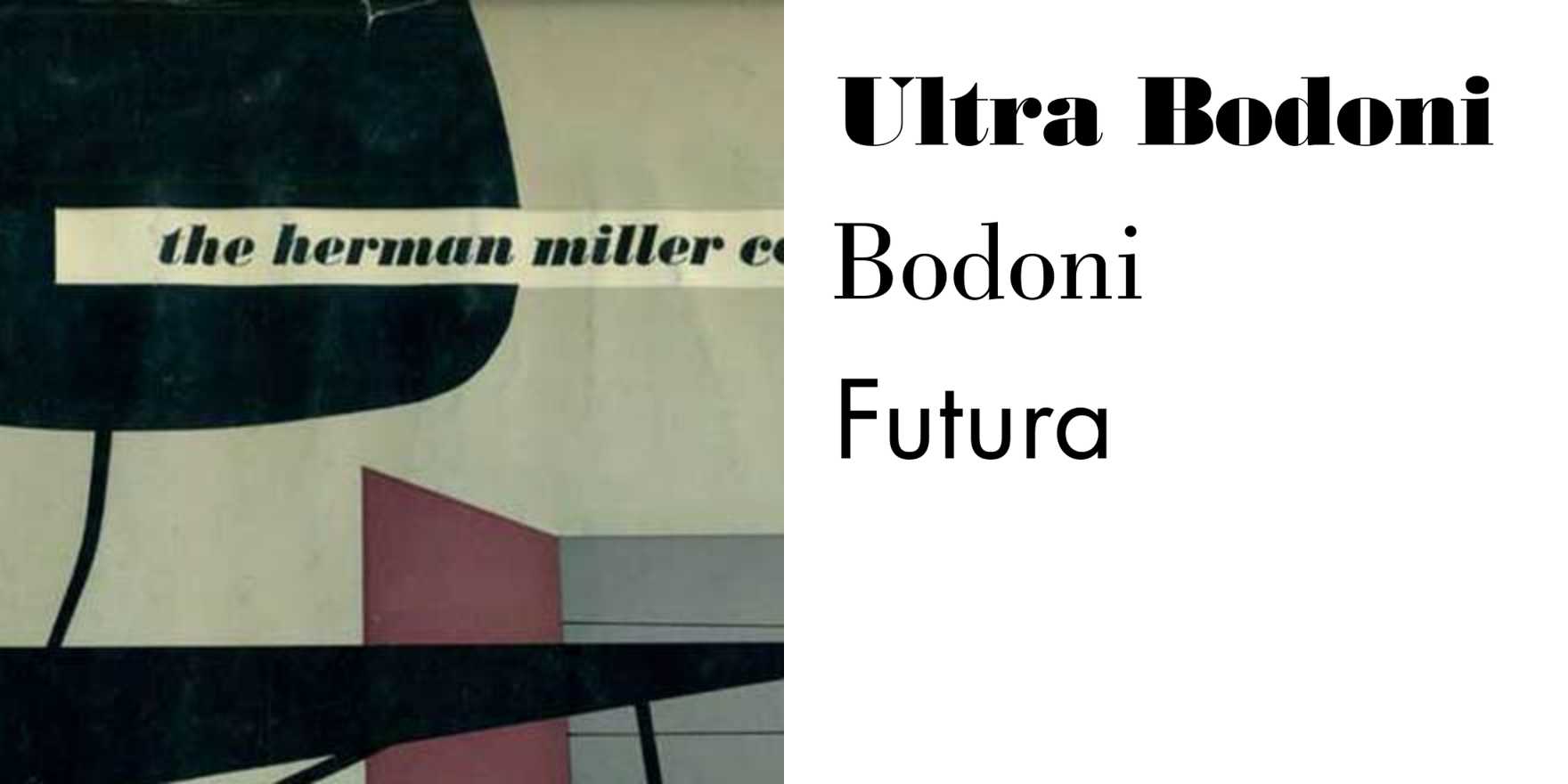 Herman Miller 1952 Catalog Fonts In Use