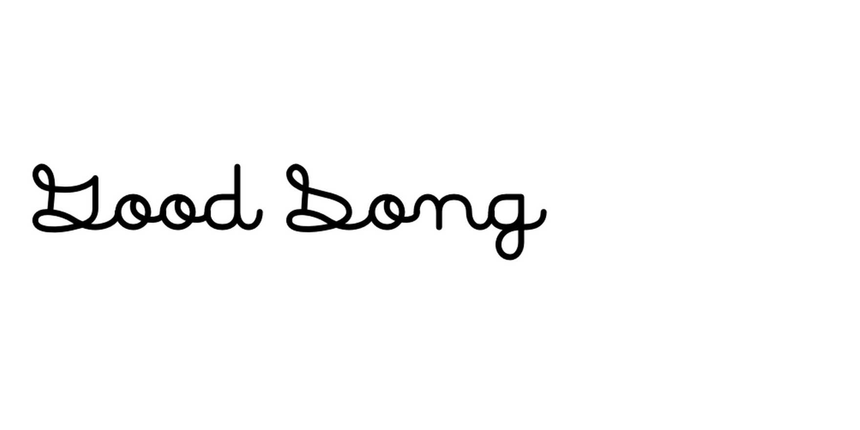 Good Song in use - Fonts In Use