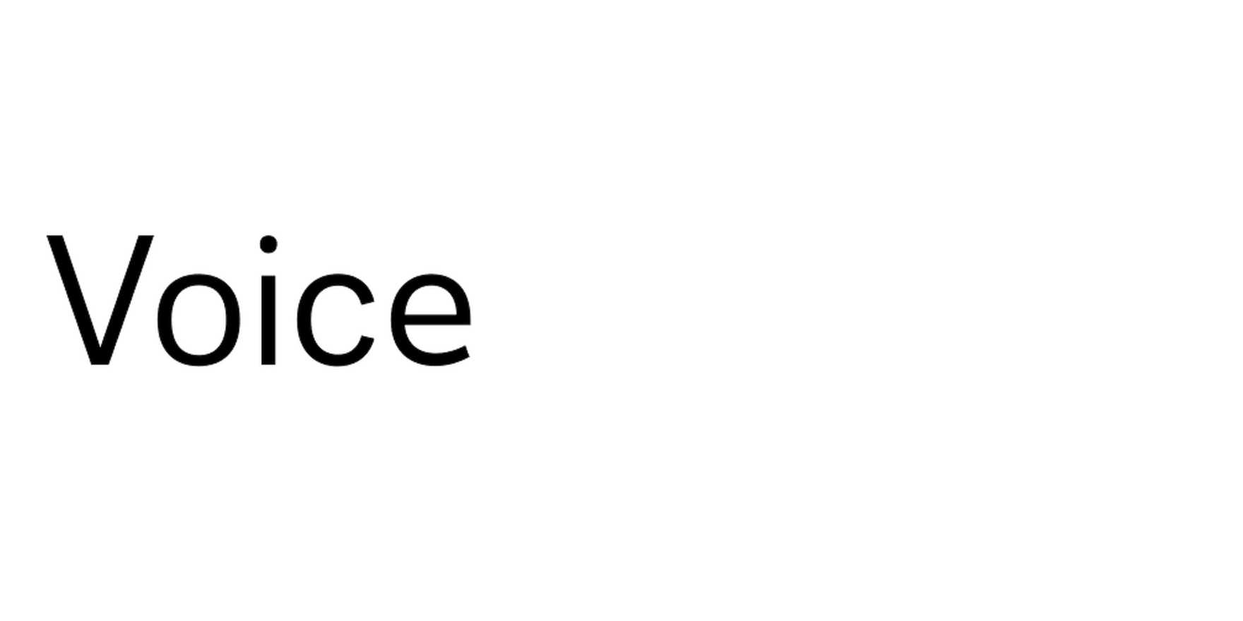 Voice in use - Fonts In Use