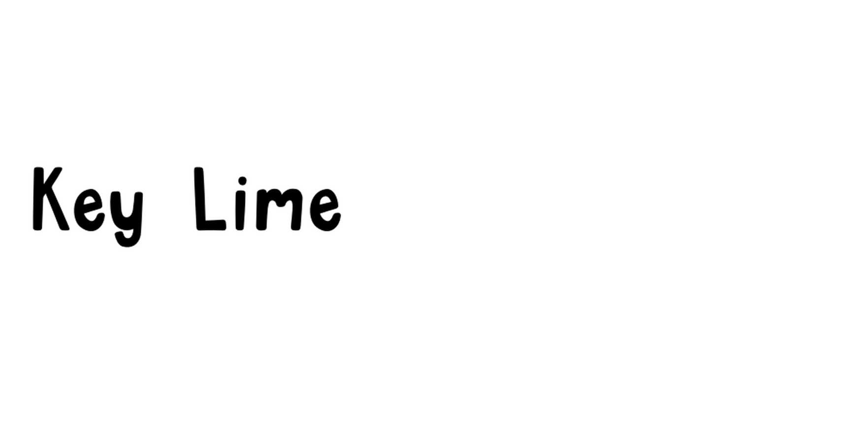 Key Lime in use - Fonts In Use