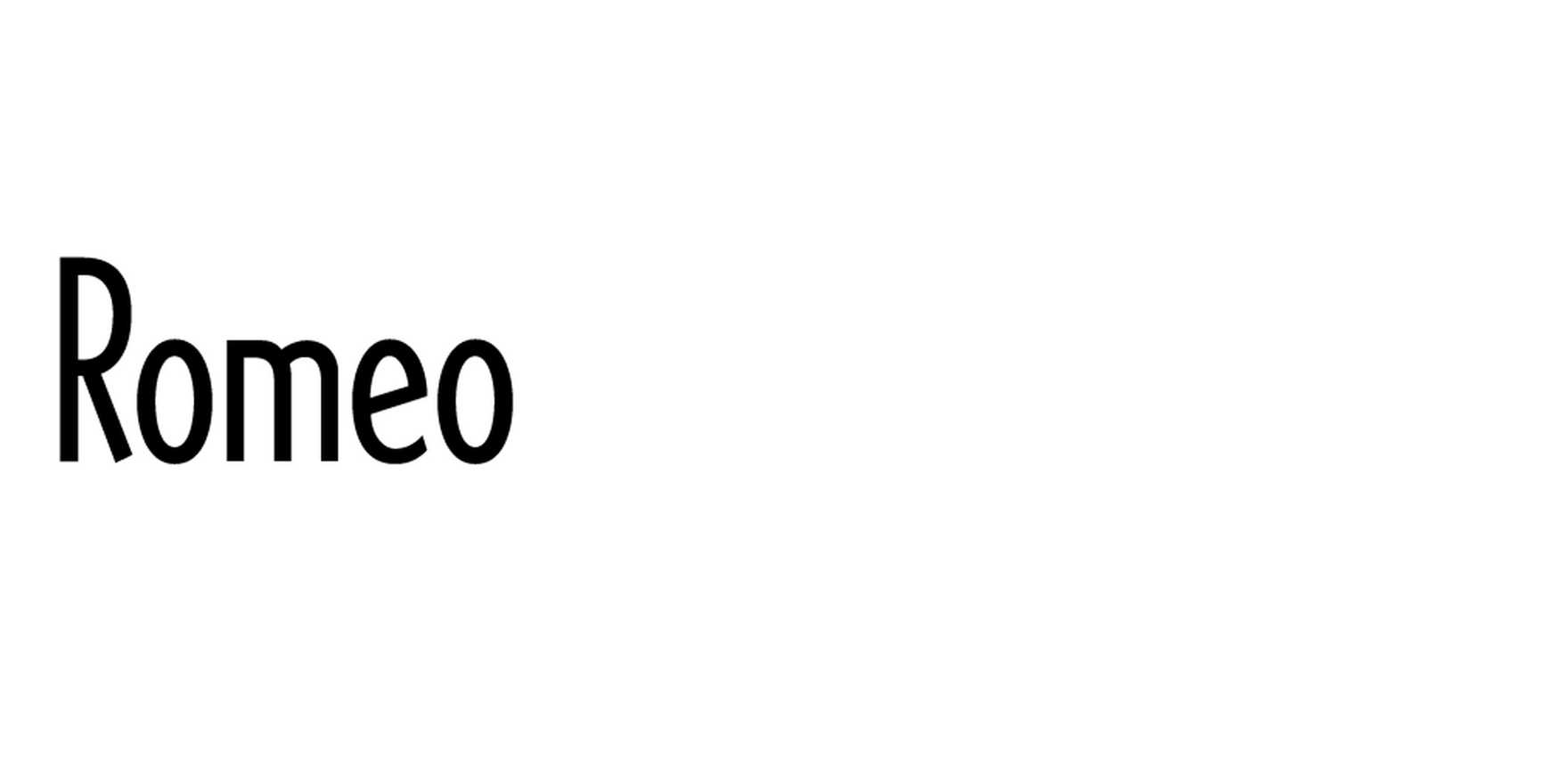 Romeo in use - Fonts In Use