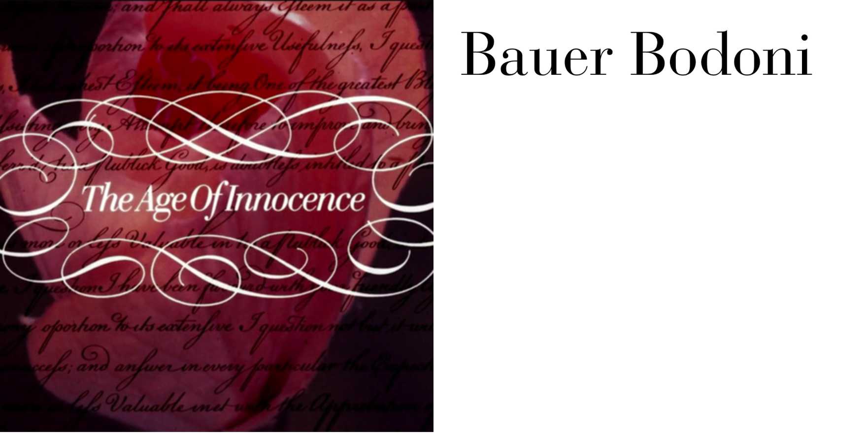 The Age of Innocence (1993) title sequence - Fonts In Use