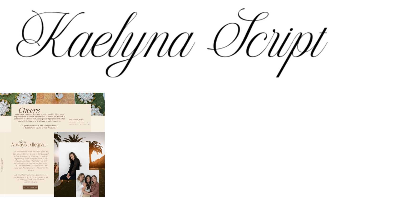 Kaelyna Script in use - Fonts In Use
