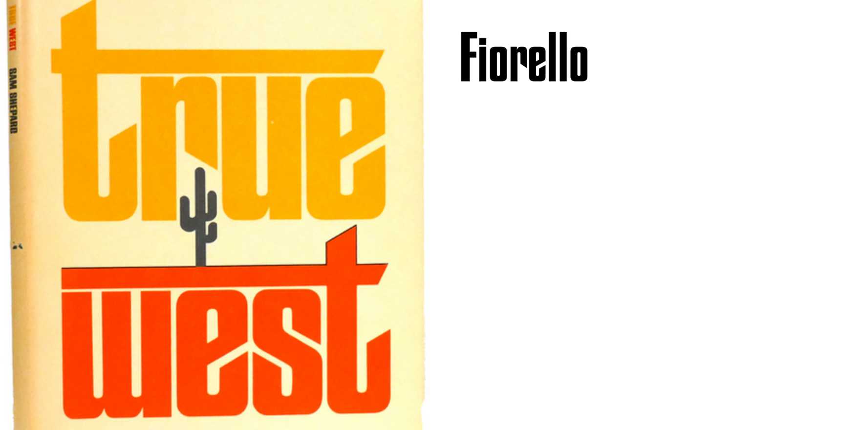 True West by Sam Shepard (Nelson Doubleday, 1982) - Fonts In Use
