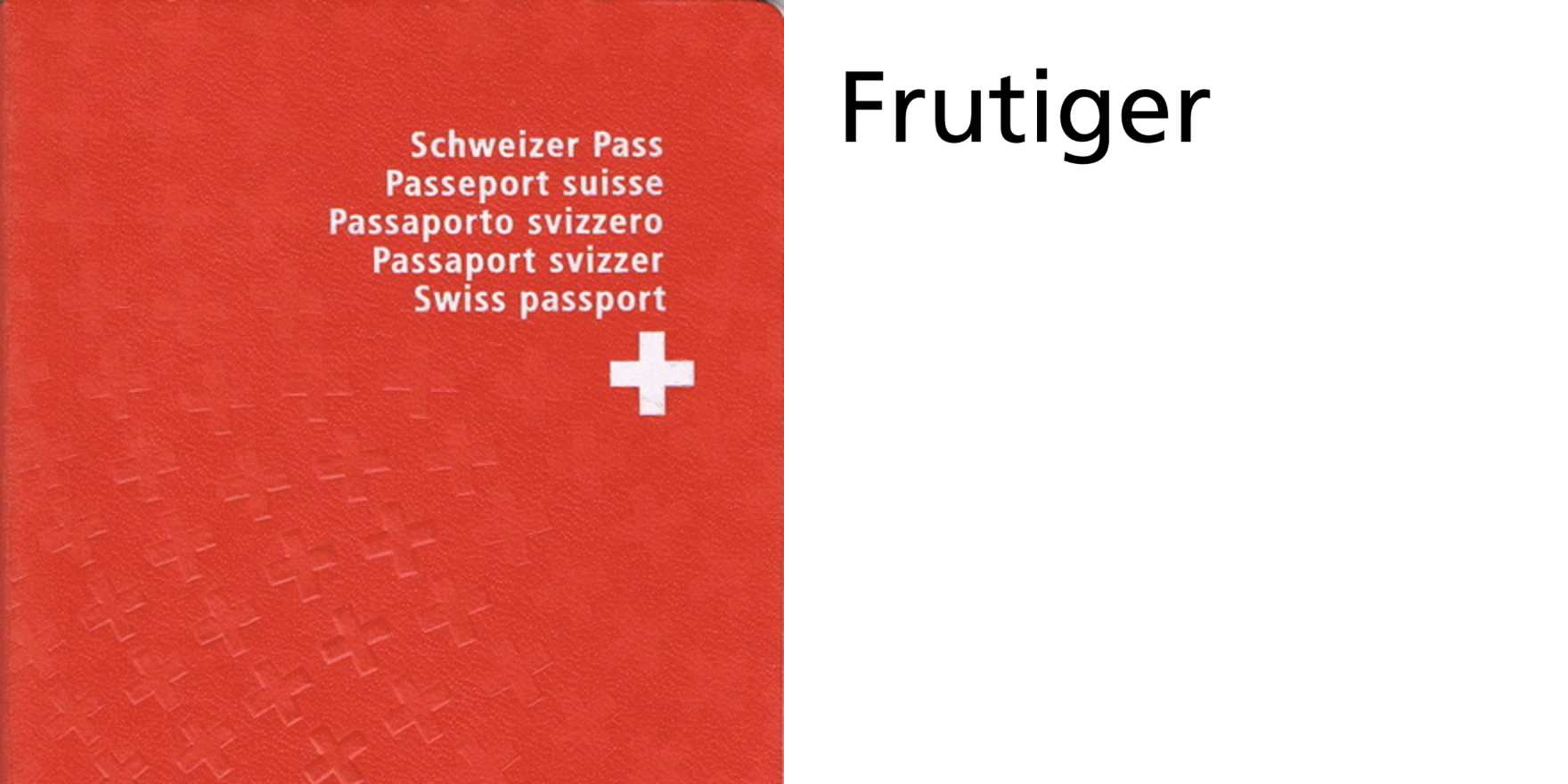 Swiss Passport, 2003–2010 - Fonts In Use