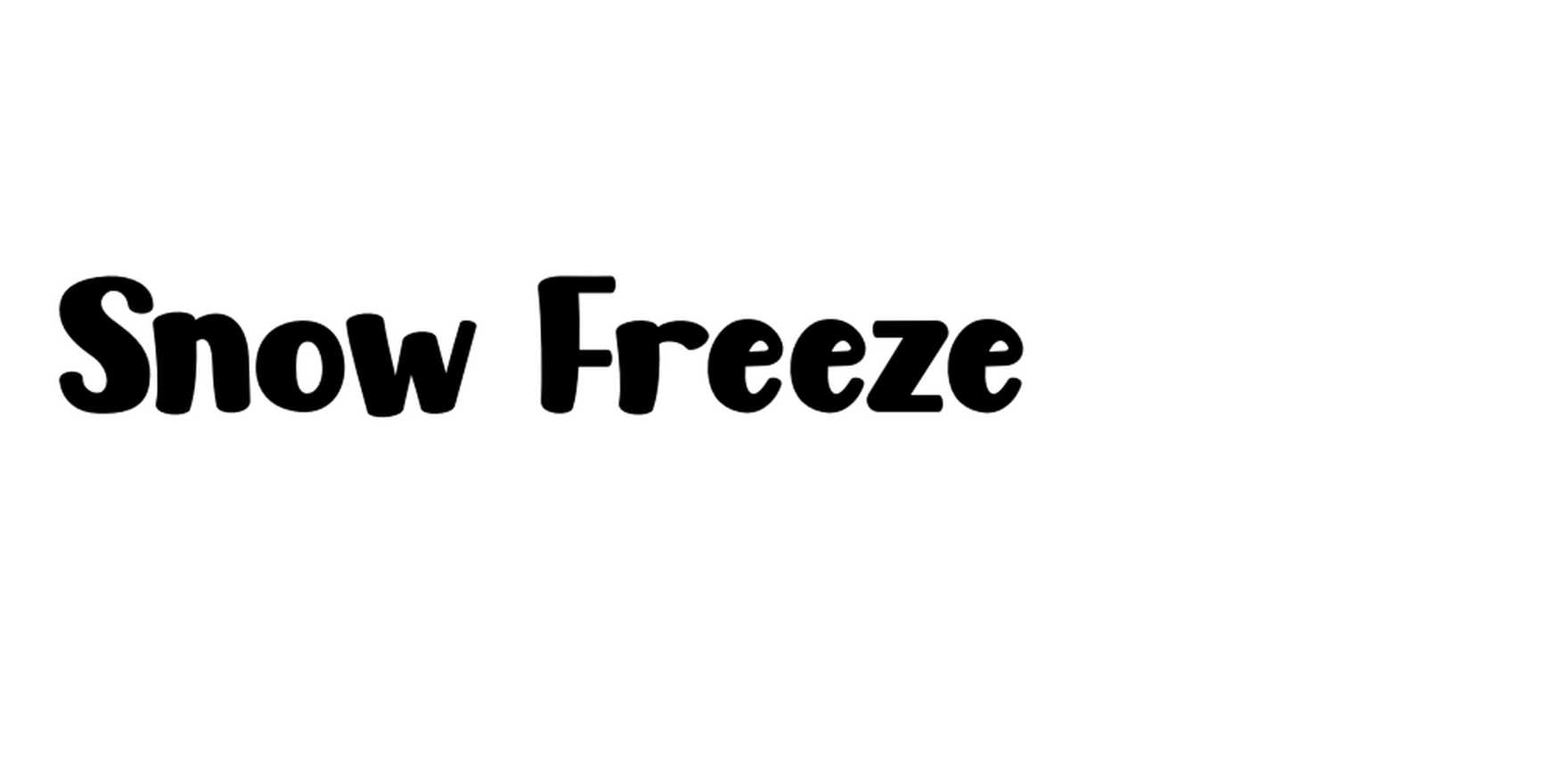 Snow Freeze in use - Fonts In Use