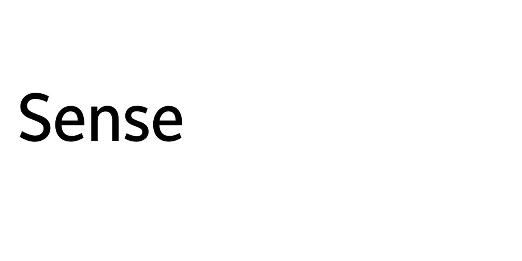 Sense in use - Fonts In Use