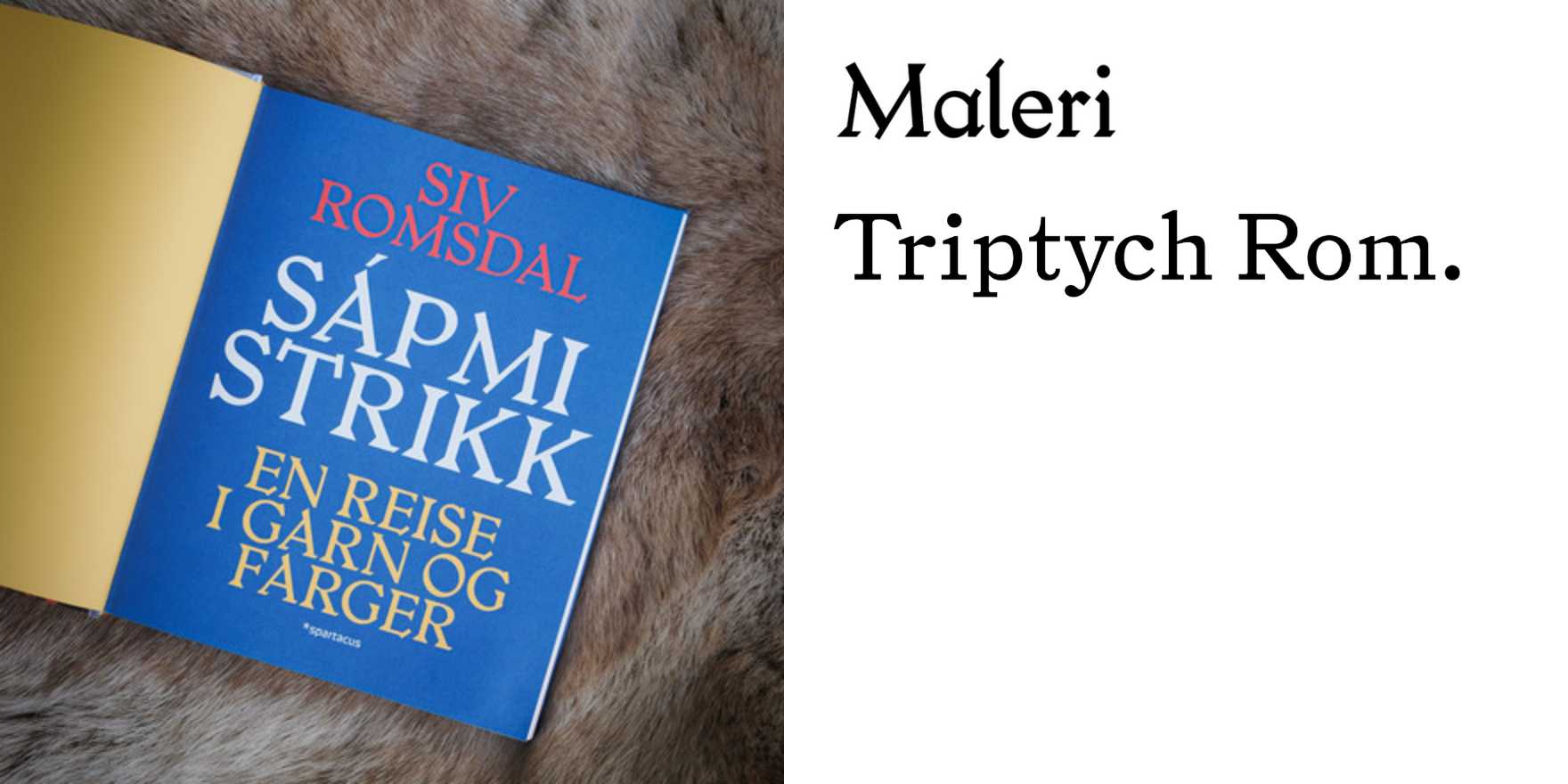Sápmi Strikk by Siv Romsdal - Fonts In Use