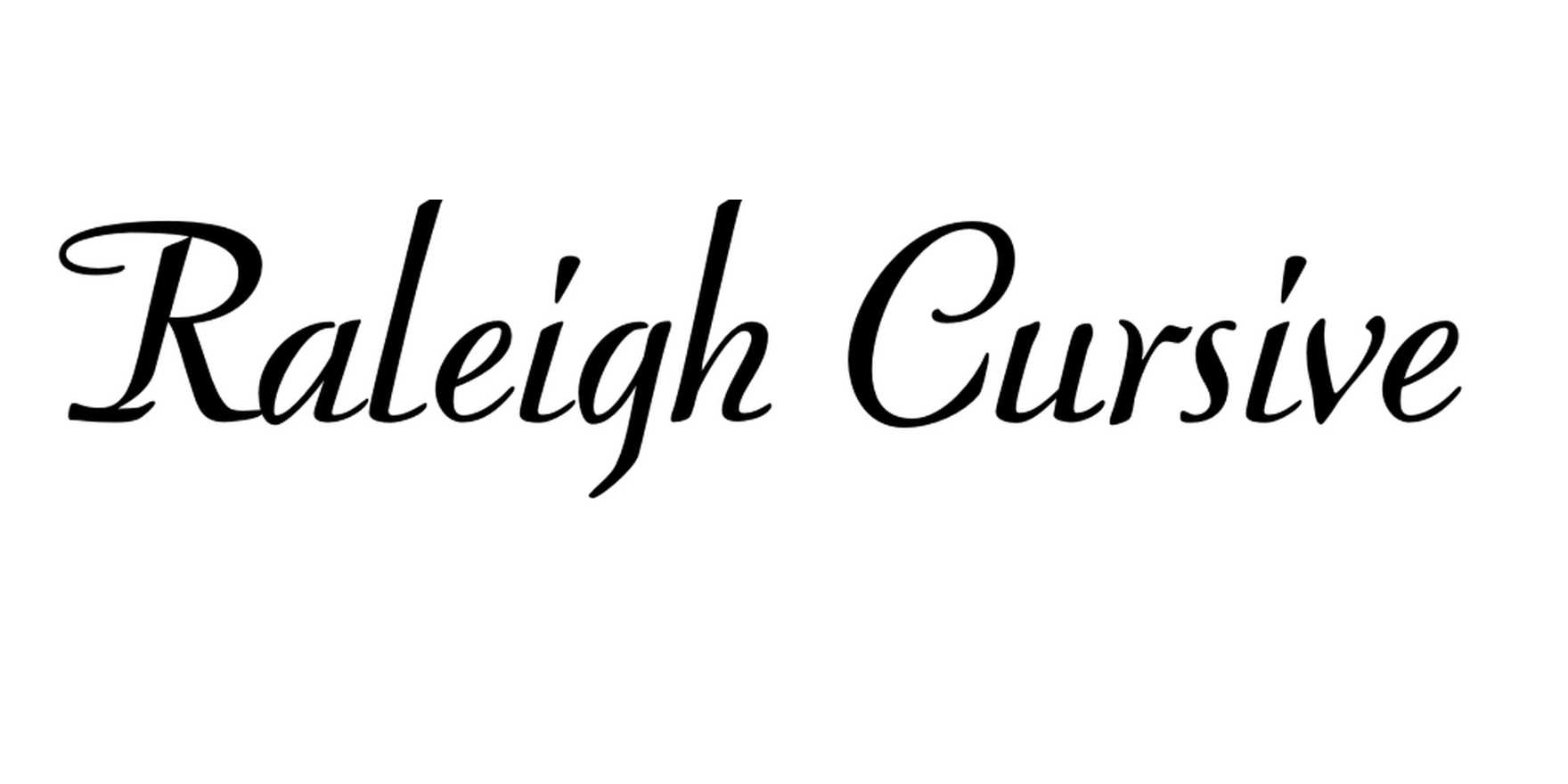 Raleigh Cursive in use - Fonts In Use
