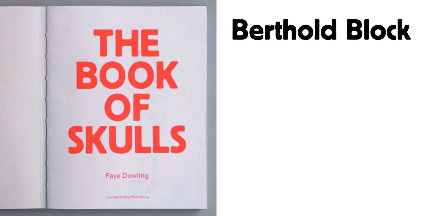 The Book of Skulls - Fonts In Use