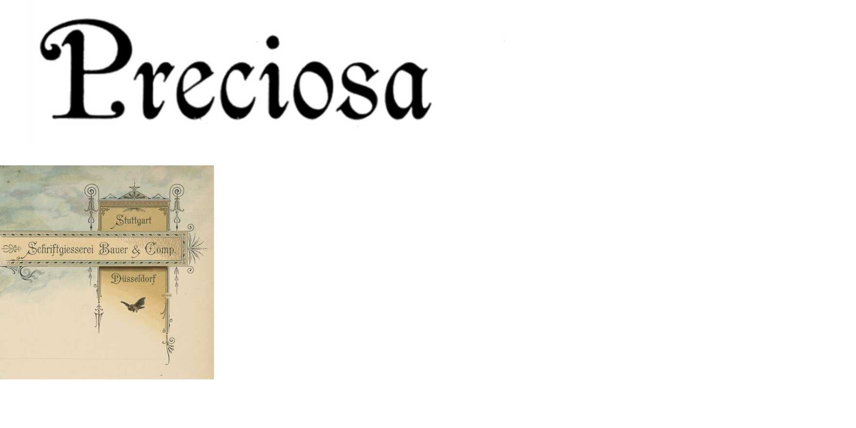 Preciosa in use - Fonts In Use