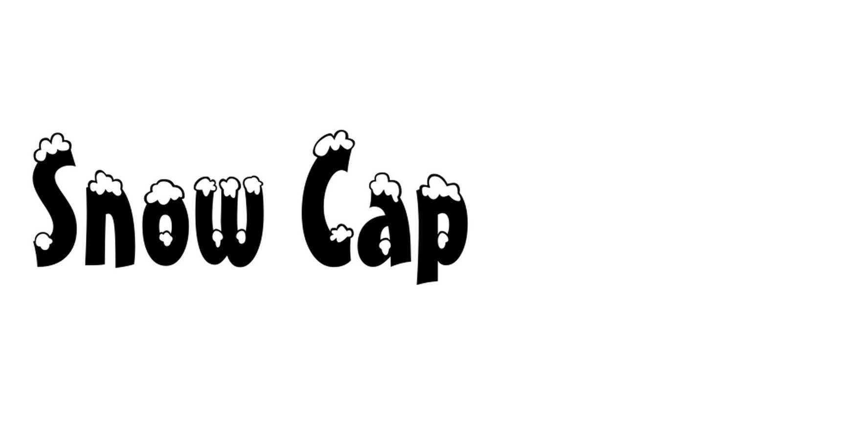 Snow Cap in use - Fonts In Use