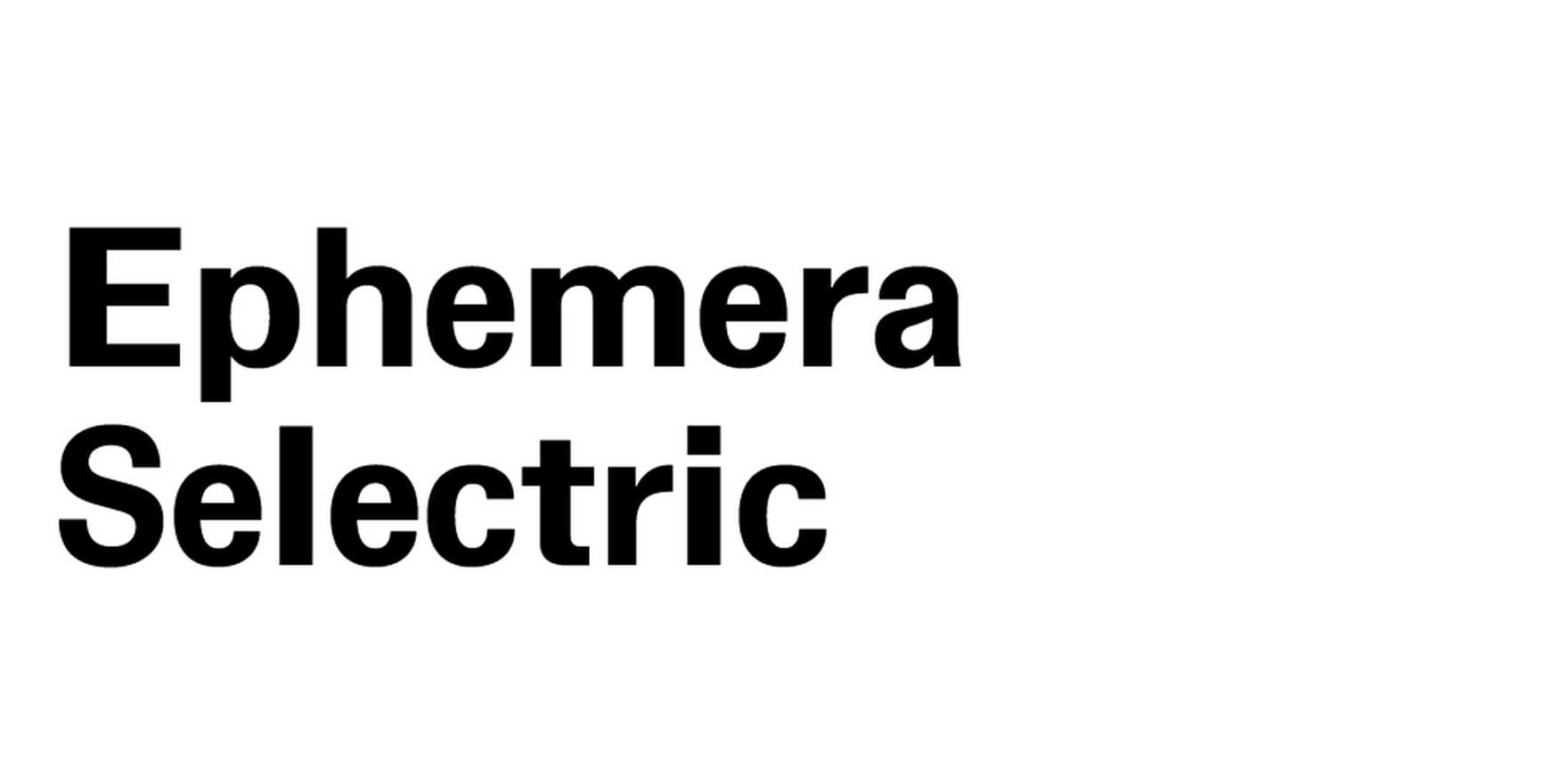 RJ Ephemera Selectric in use - Fonts In Use