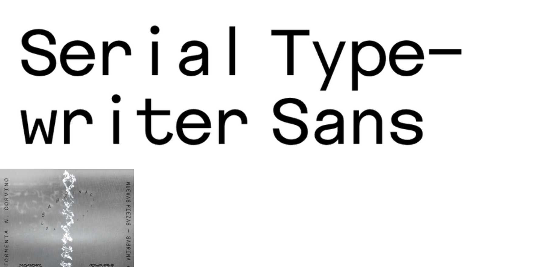 Serial Typewriter Sans in use - Fonts In Use
