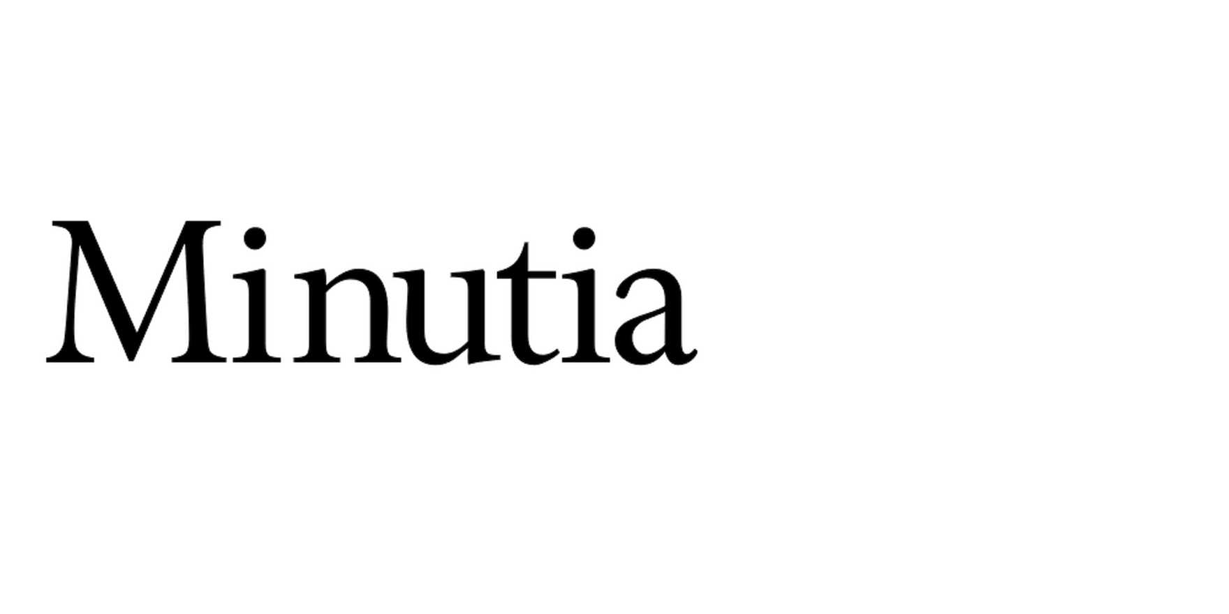 Minutia in use - Fonts In Use