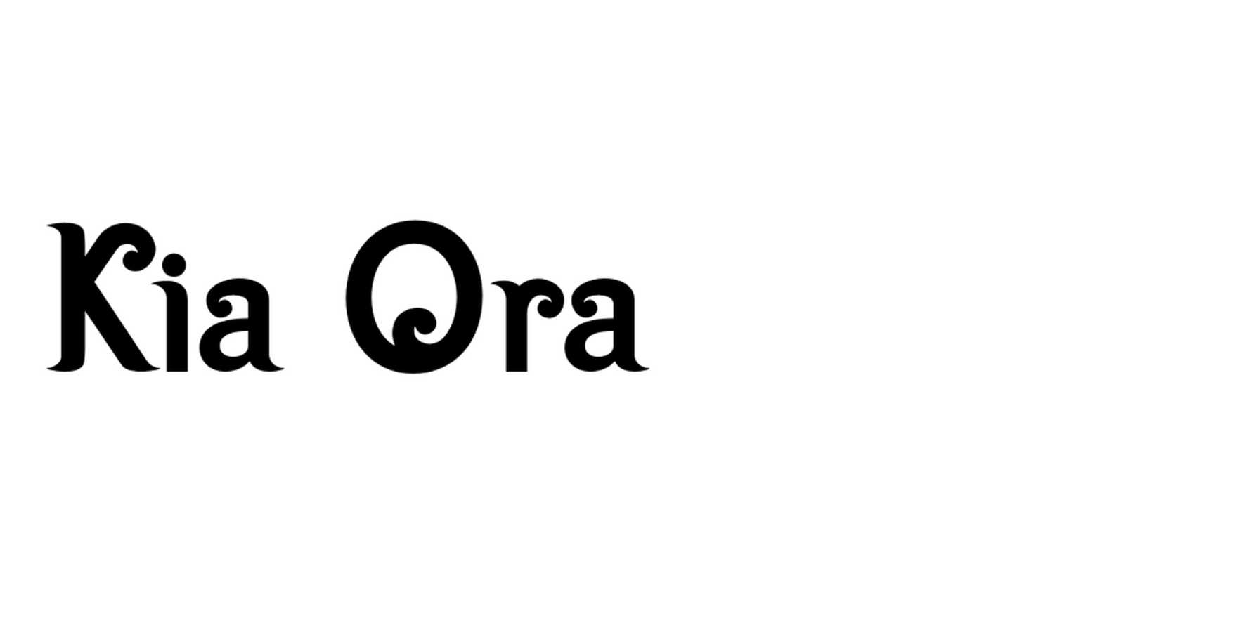 Kia Ora in use - Fonts In Use