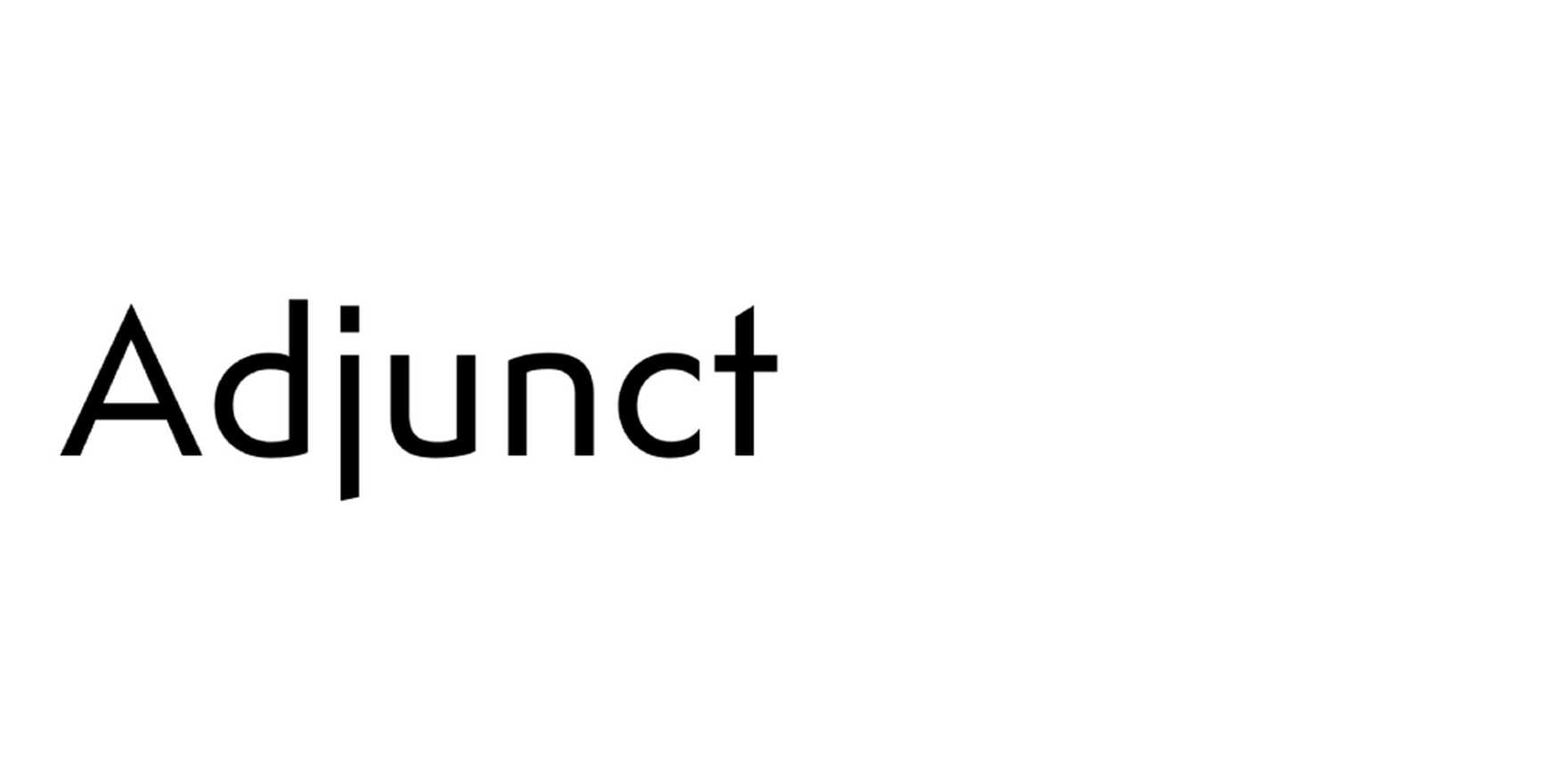 Adjunct in use - Fonts In Use