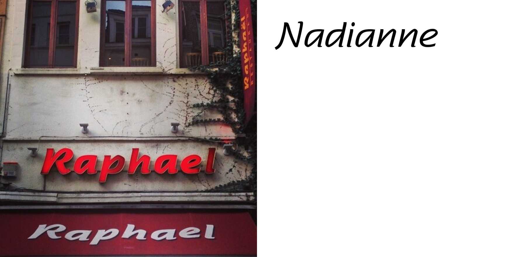 Restaurant Raphaël, Brussels - Fonts In Use