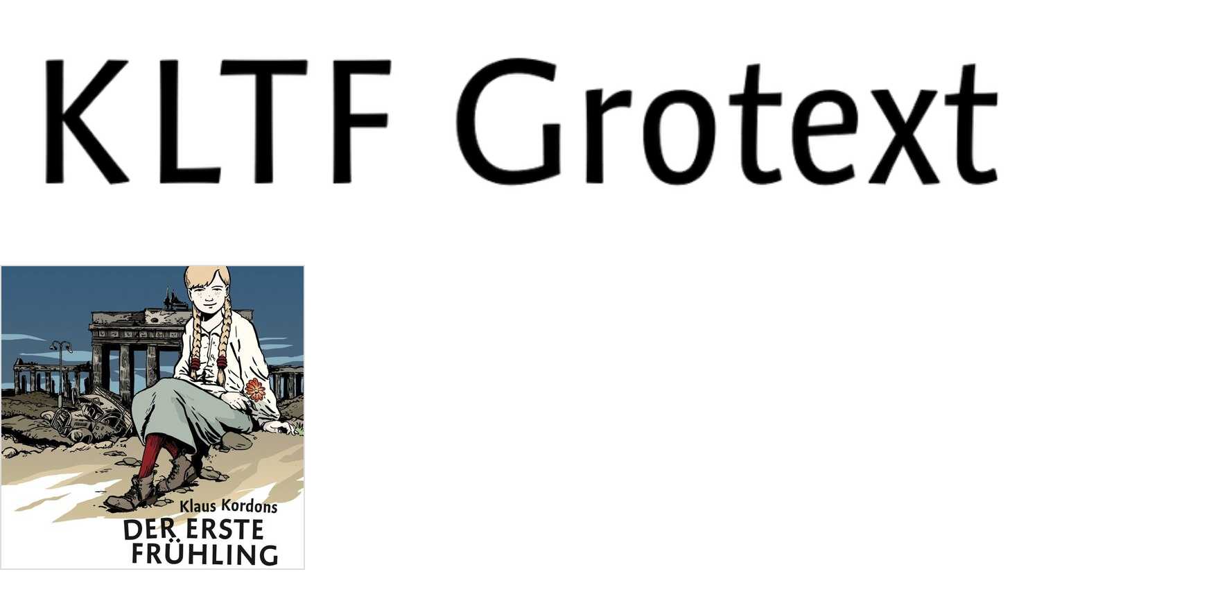 KLTF Grotext in use - Fonts In Use