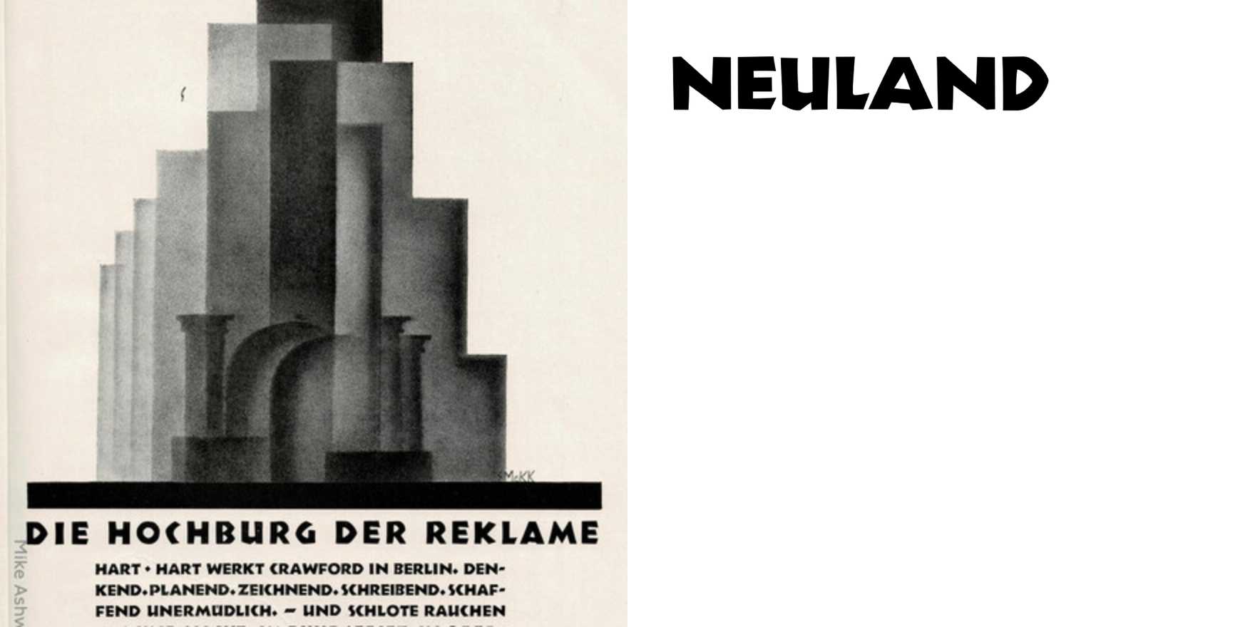 “Die Hochburg der Reklame” ad by Crawfords Reklame-Agentur