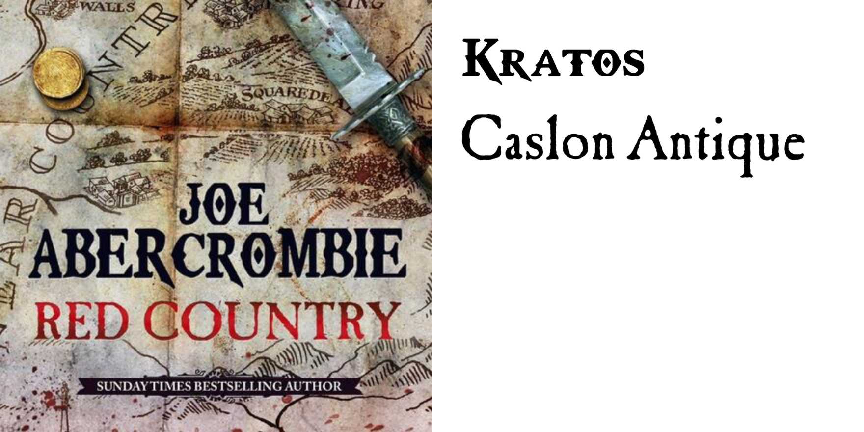 Red Country by Joe Abercrombie - Fonts In Use