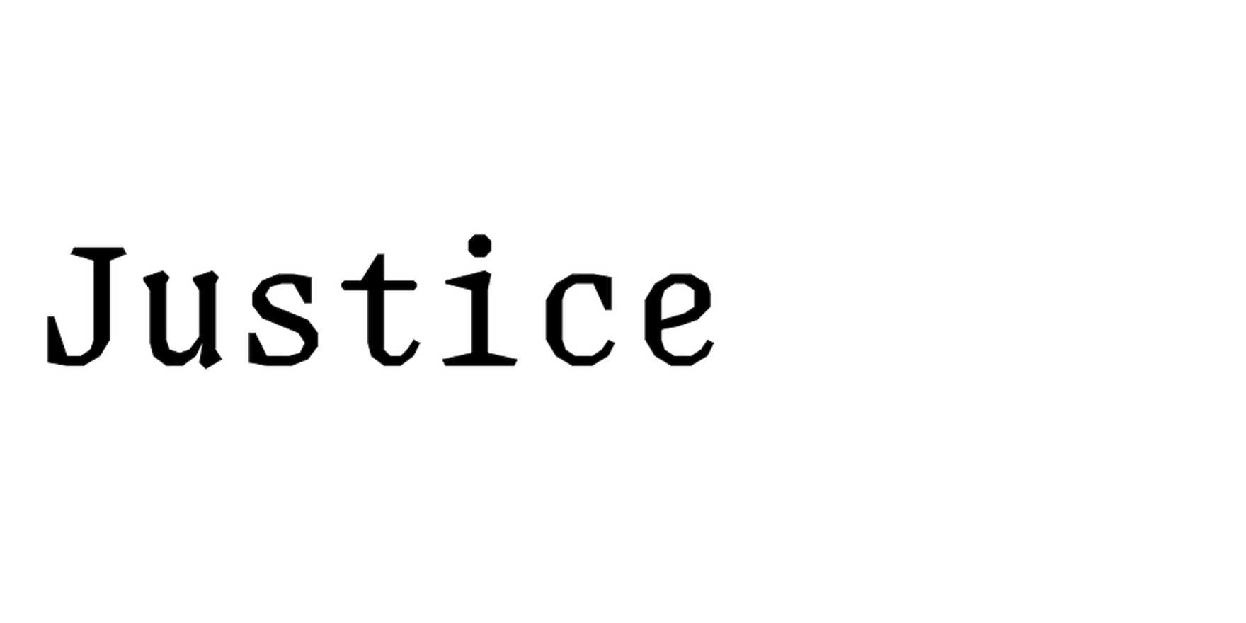 Justice in use - Fonts In Use
