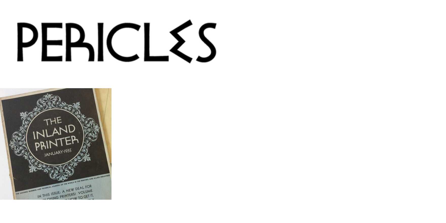 Pericles in use - Fonts In Use