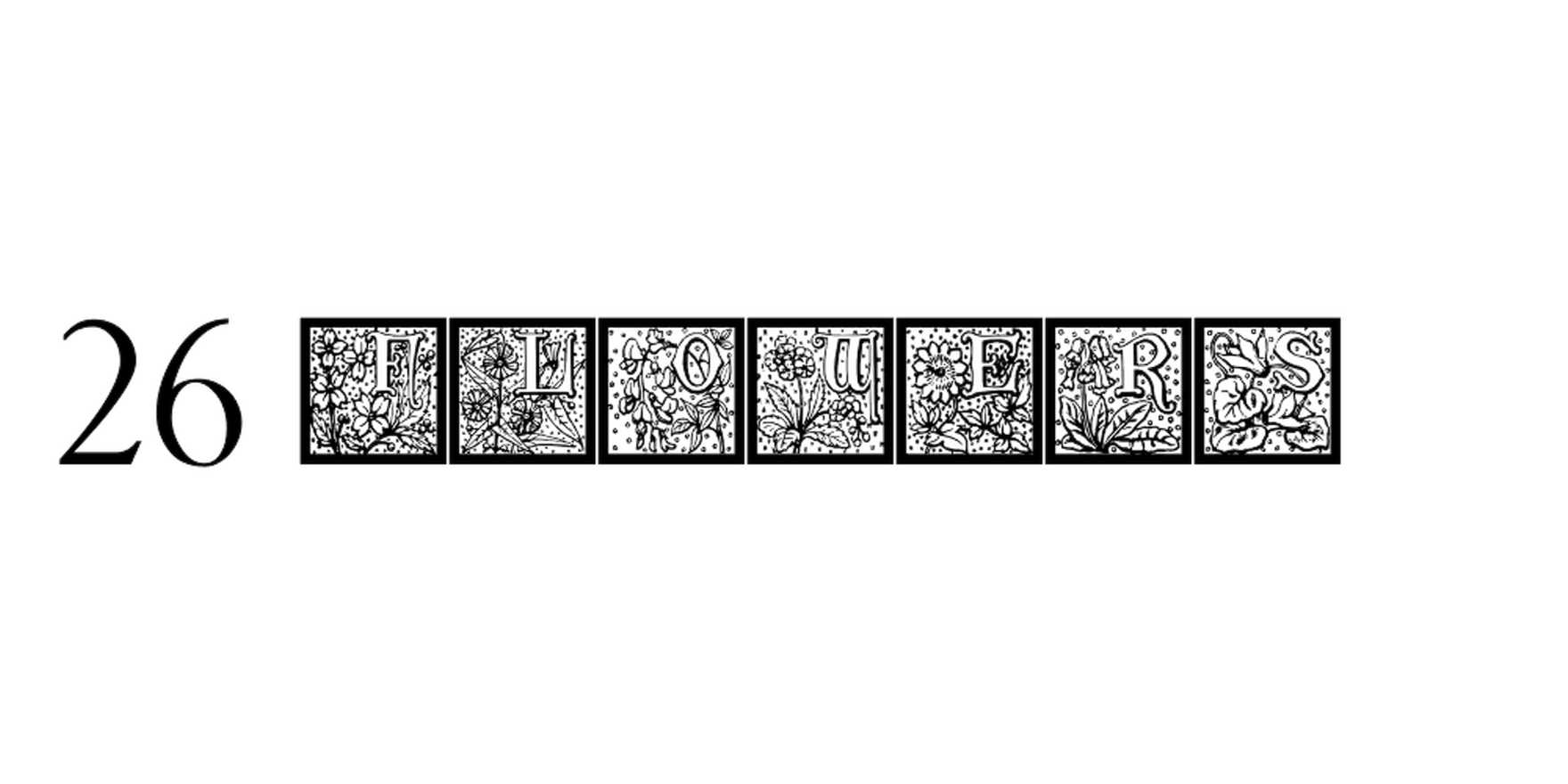 26 Flowers in use - Fonts In Use