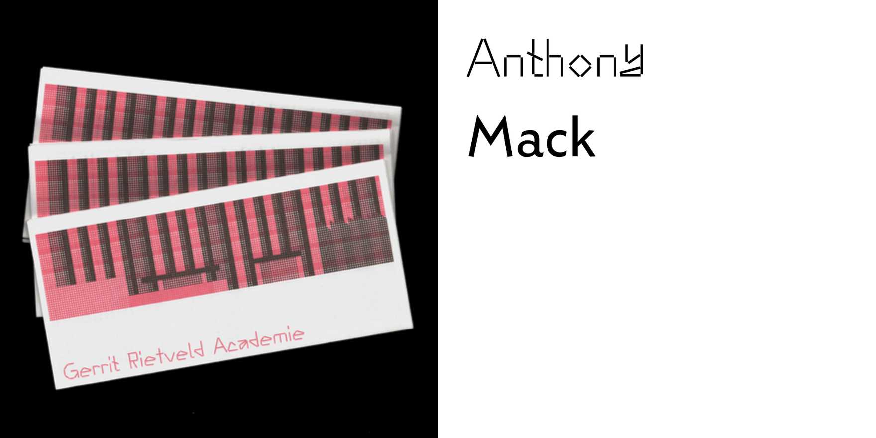 Gerrit Rietveld Academie brochure - Fonts In Use